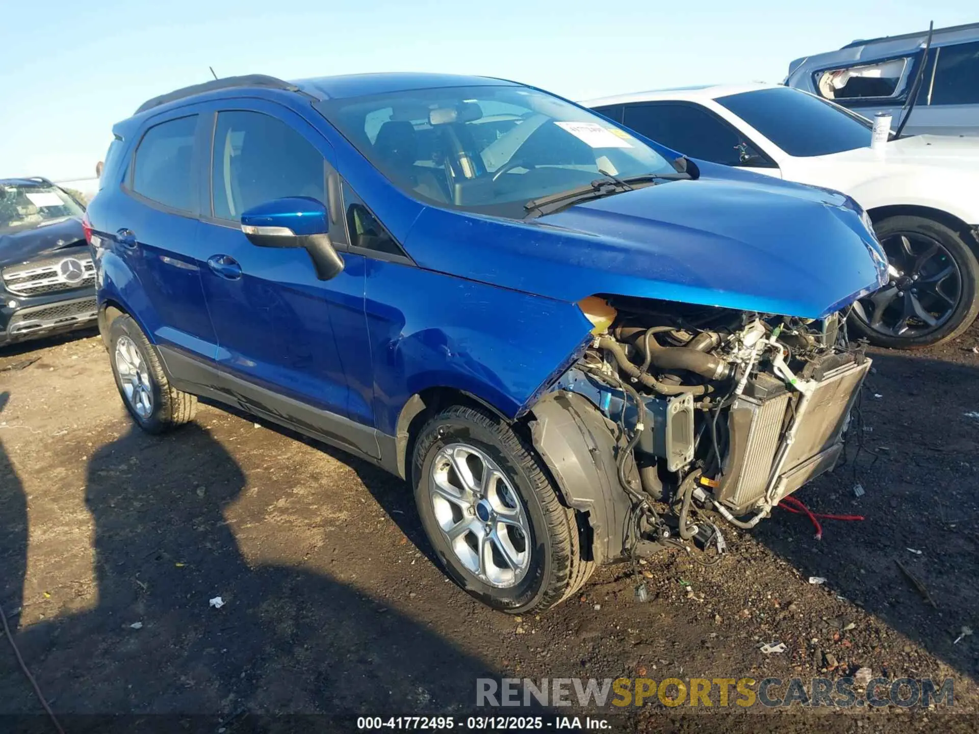1 Photograph of a damaged car MAJ3S2GE5LC382491 FORD ECOSPORT 2020