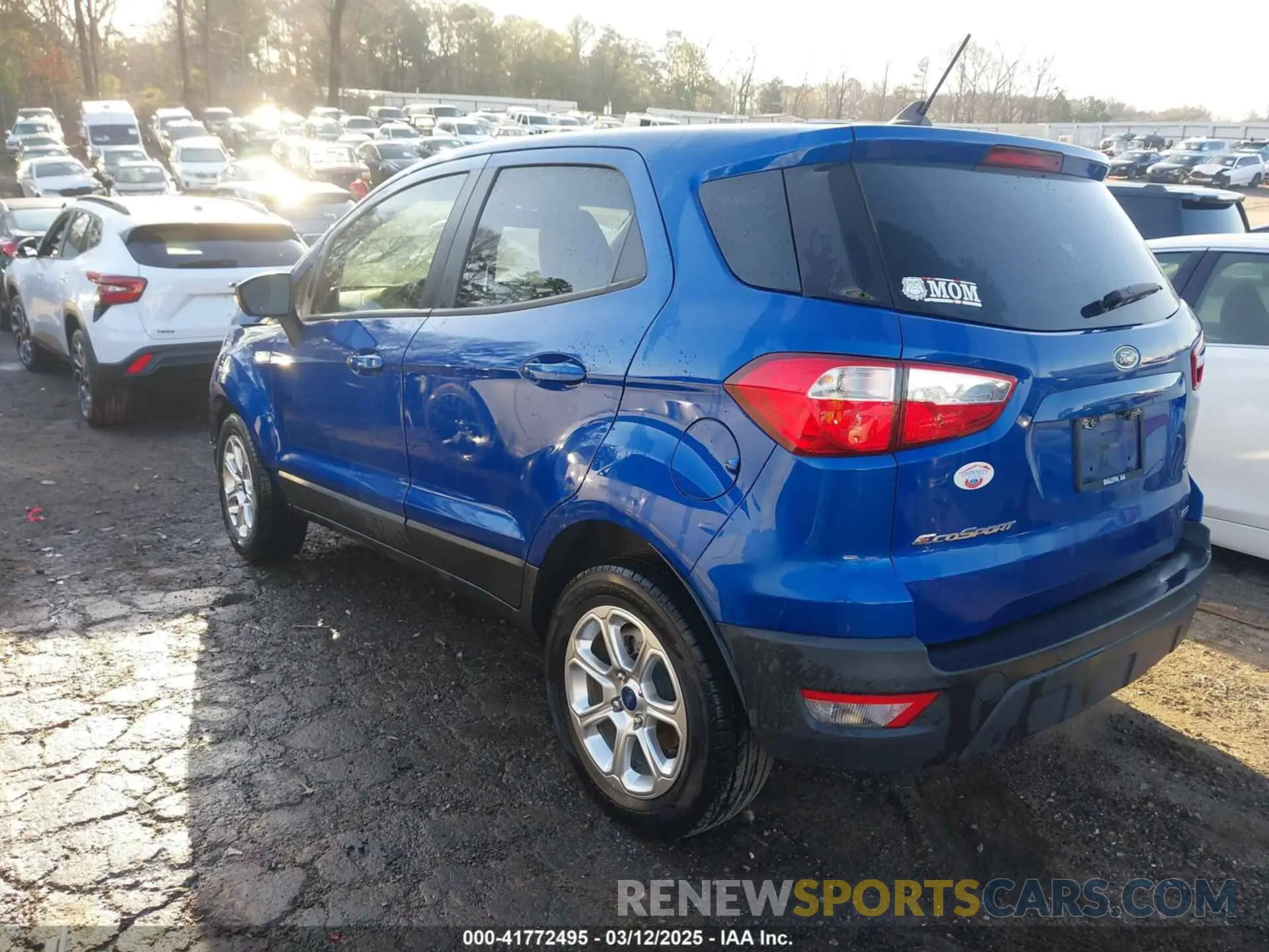 3 Photograph of a damaged car MAJ3S2GE5LC382491 FORD ECOSPORT 2020