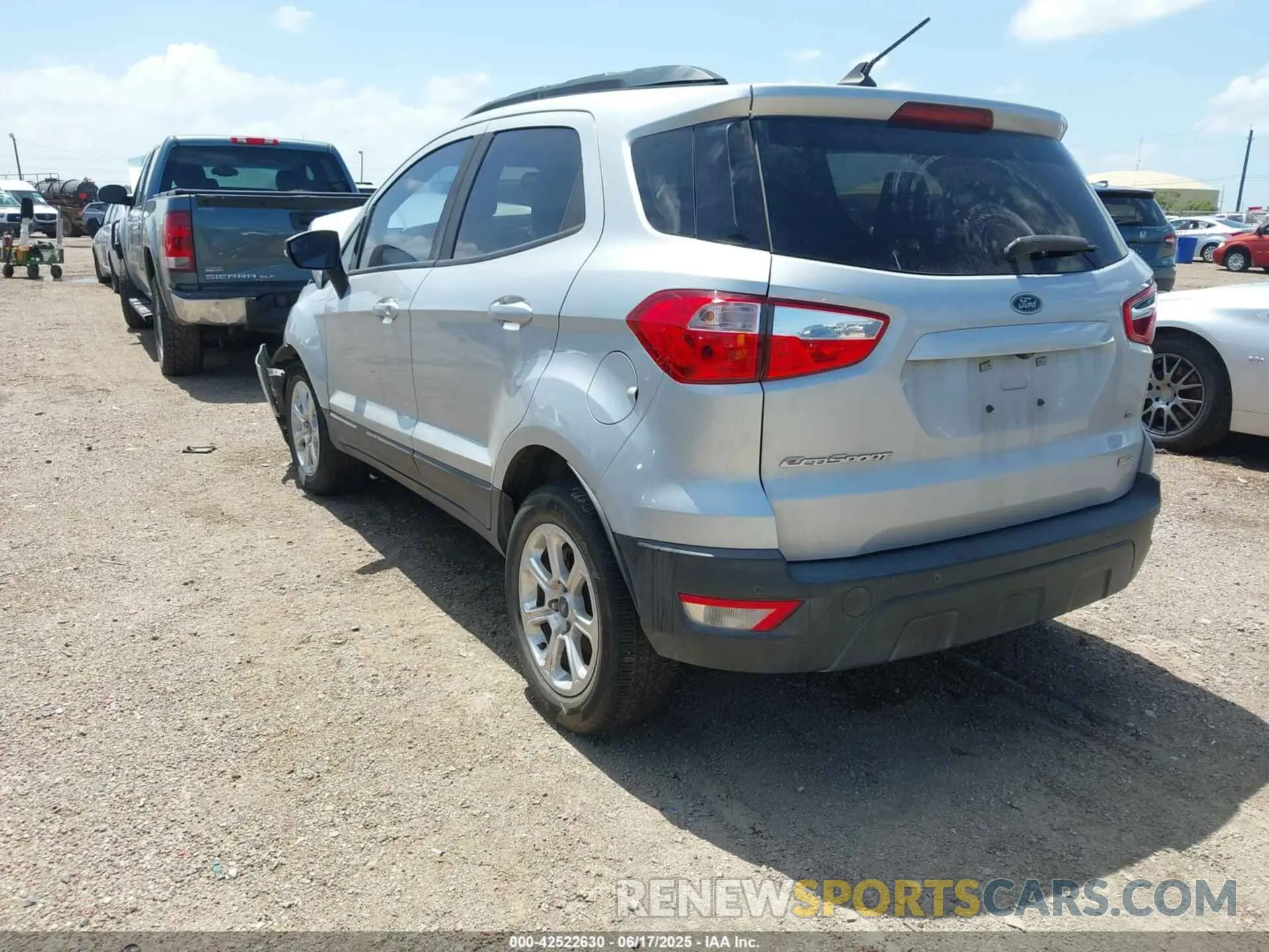 3 Photograph of a damaged car MAJ3S2GE6LC321179 FORD ECOSPORT 2020