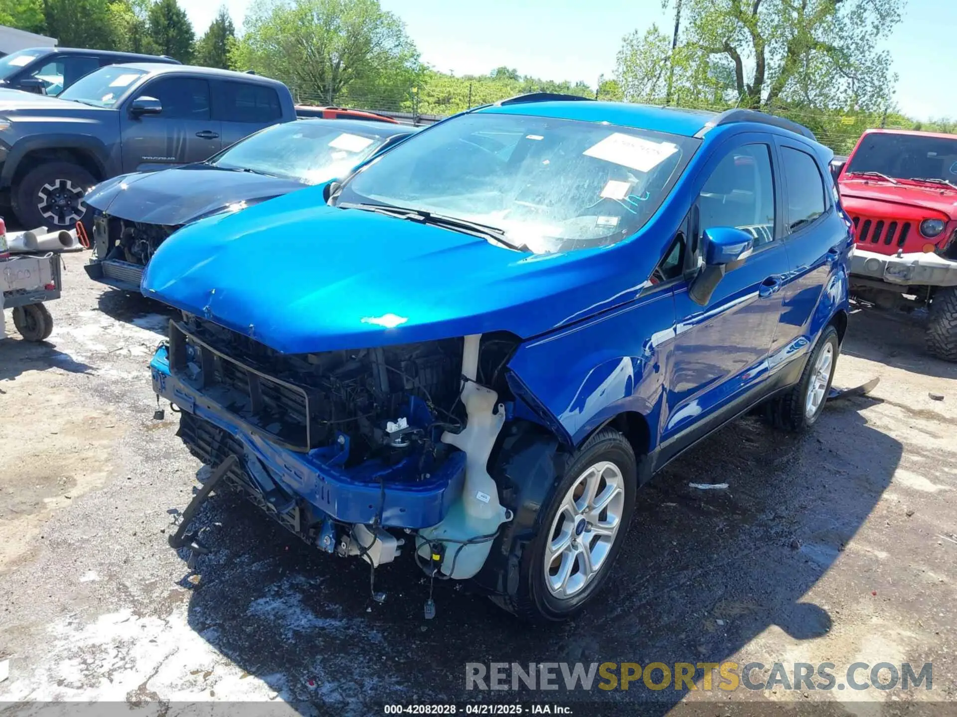 2 Photograph of a damaged car MAJ3S2GE6LC344672 FORD ECOSPORT 2020
