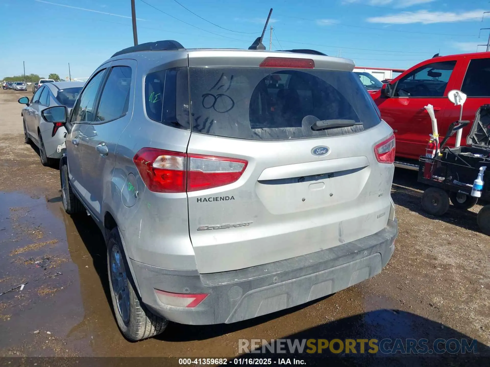 3 Photograph of a damaged car MAJ3S2GE6LC344686 FORD ECOSPORT 2020