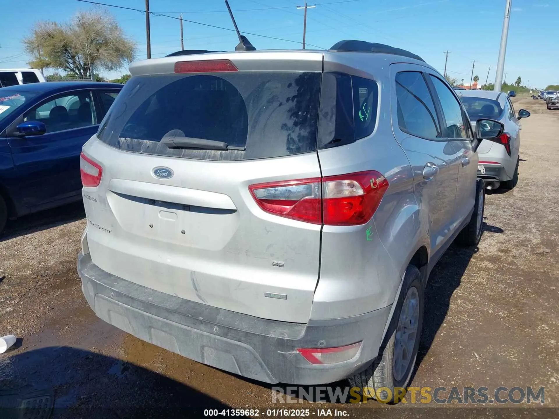 4 Photograph of a damaged car MAJ3S2GE6LC344686 FORD ECOSPORT 2020