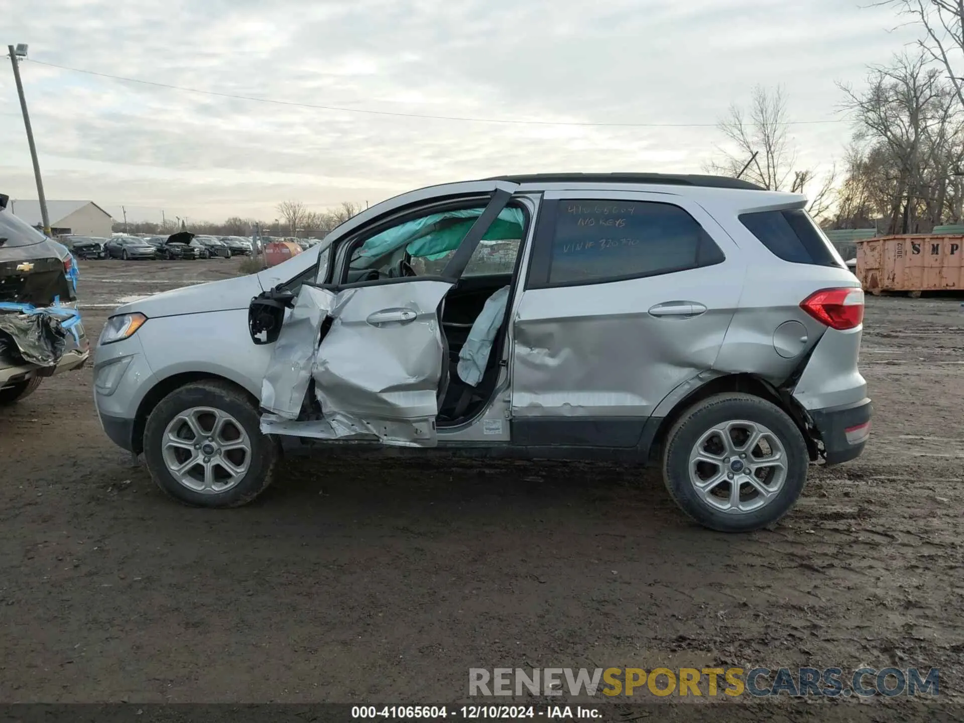 13 Photograph of a damaged car MAJ3S2GE7LC320770 FORD ECOSPORT 2020