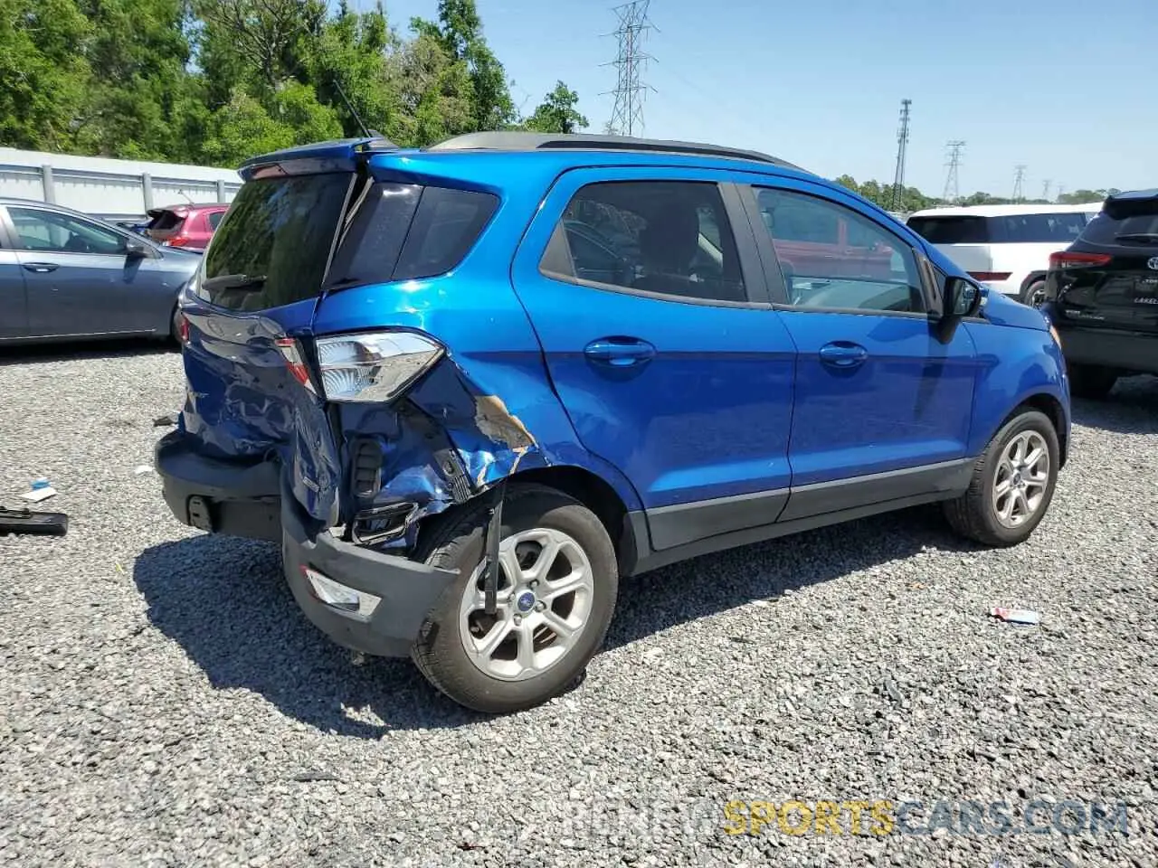 3 Photograph of a damaged car MAJ3S2GE7LC366762 FORD ECOSPORT 2020