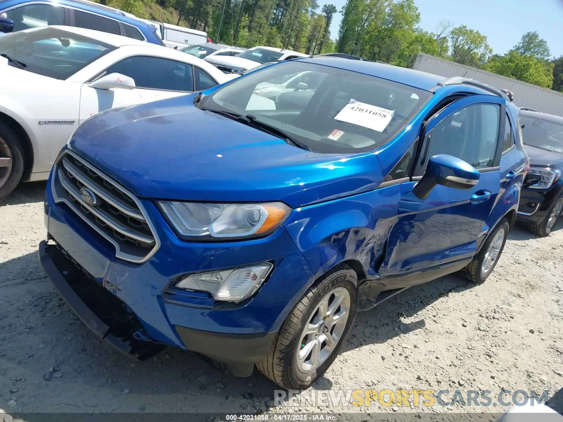 2 Photograph of a damaged car MAJ3S2GE9LC311360 FORD ECOSPORT 2020
