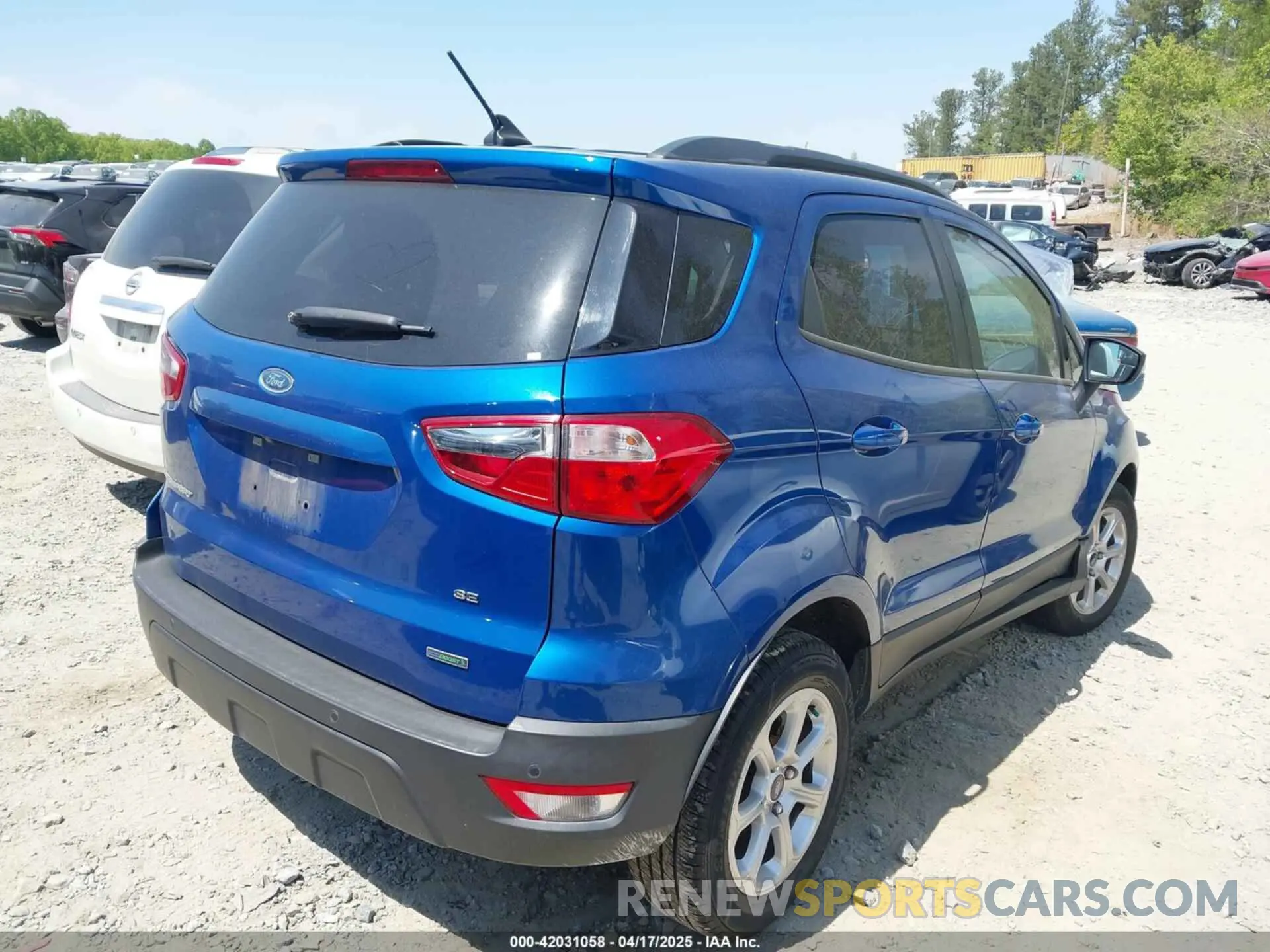 4 Photograph of a damaged car MAJ3S2GE9LC311360 FORD ECOSPORT 2020