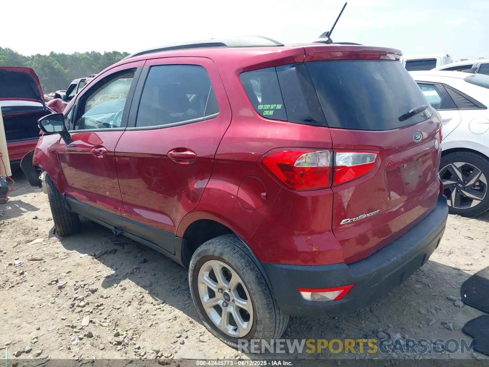 3 Photograph of a damaged car MAJ3S2GE9LC321872 FORD ECOSPORT 2020