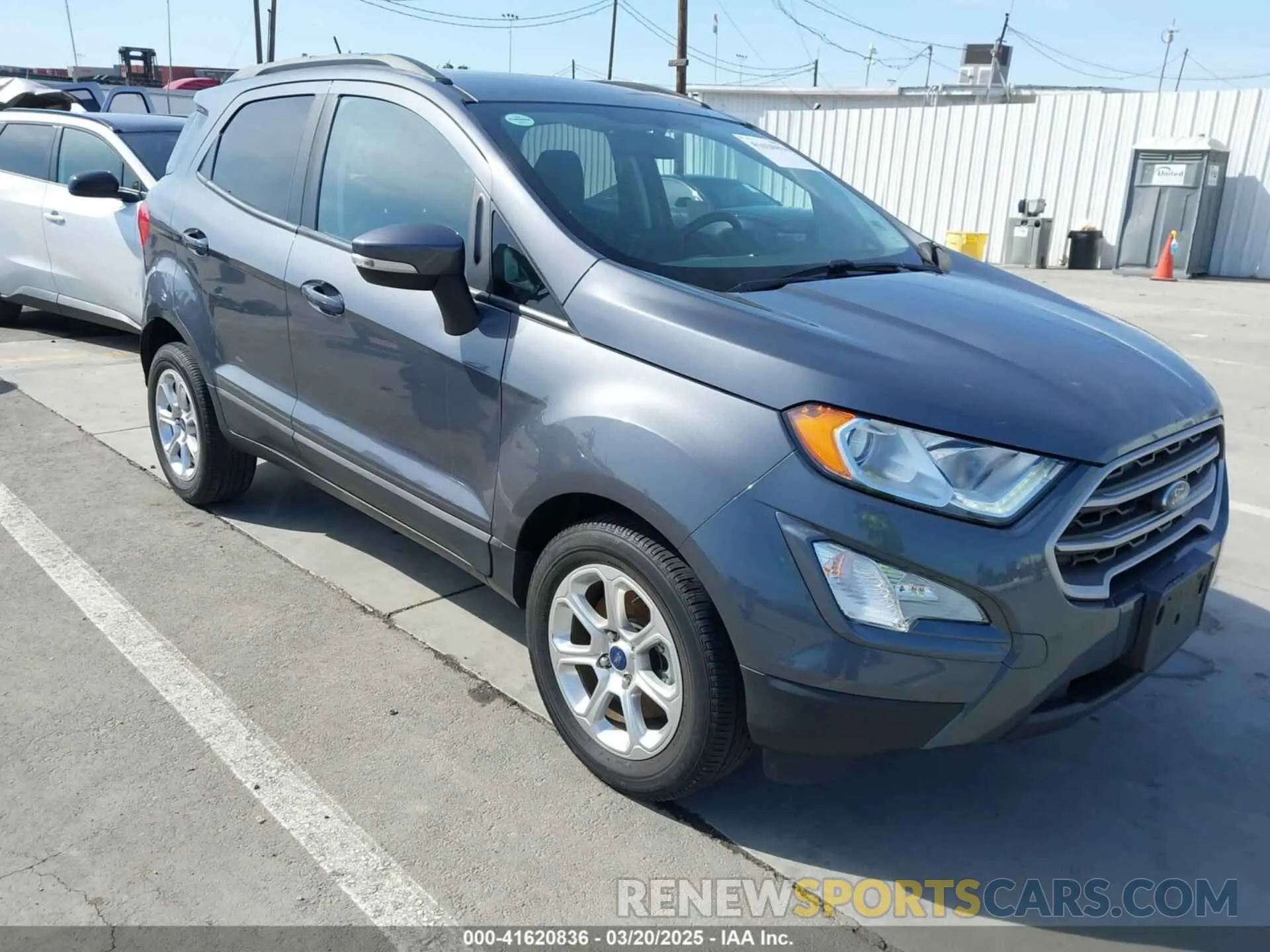 1 Photograph of a damaged car MAJ3S2GE9LC338946 FORD ECOSPORT 2020
