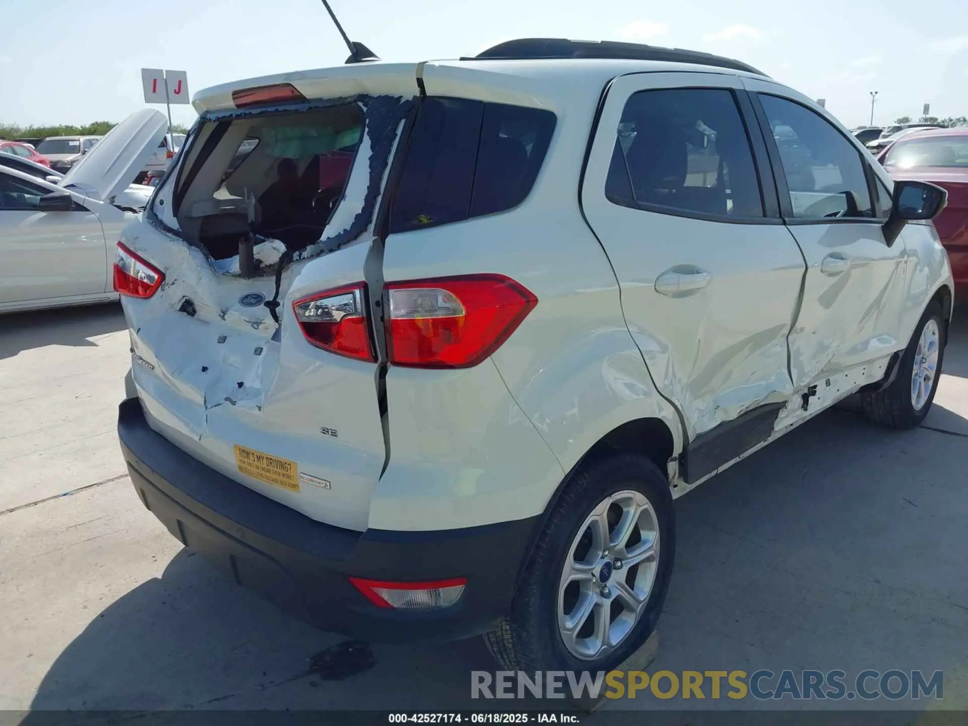6 Photograph of a damaged car MAJ3S2GE9LC384907 FORD ECOSPORT 2020