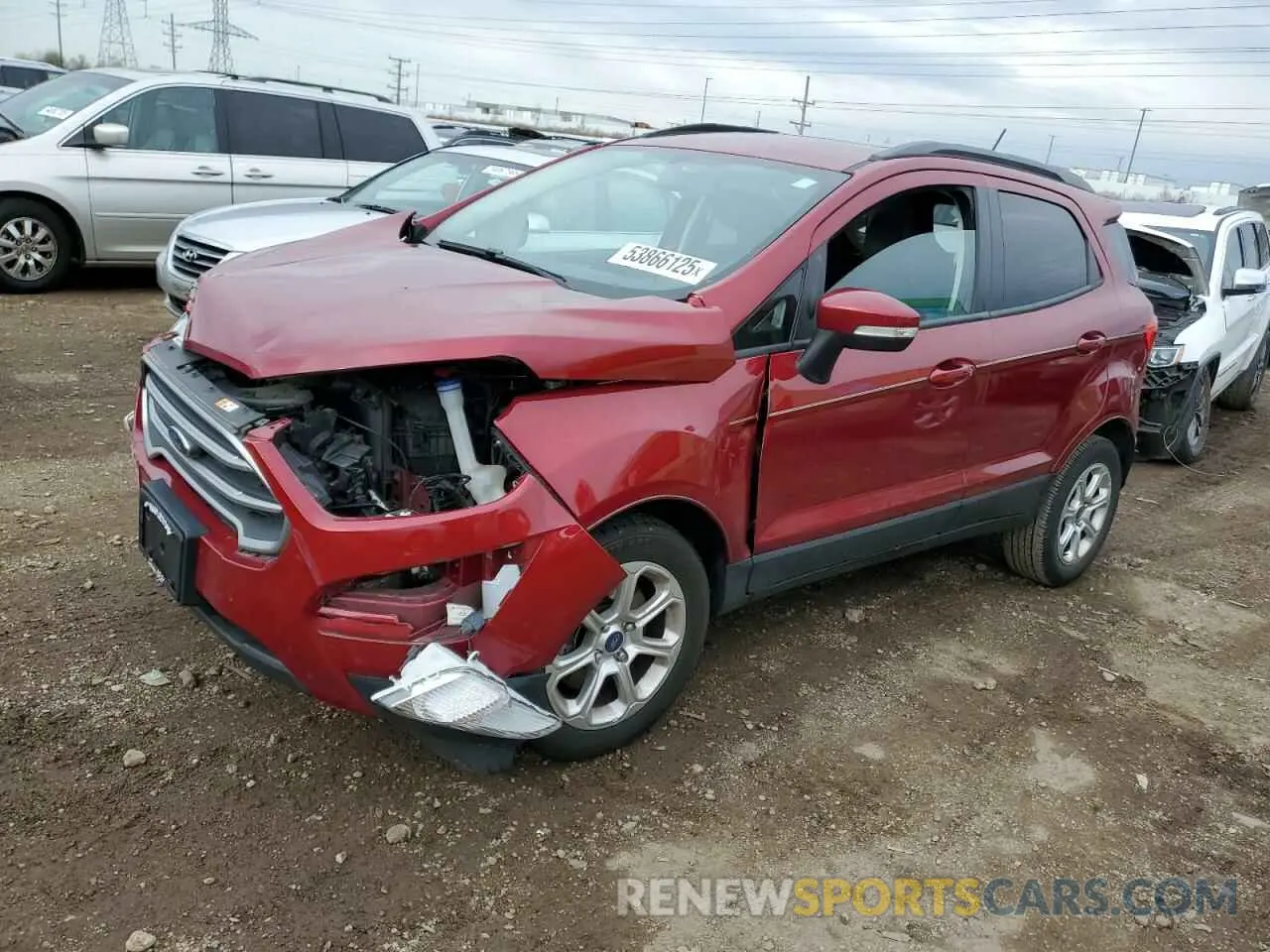 1 Photograph of a damaged car MAJ3S2GEXLC317653 FORD ECOSPORT 2020