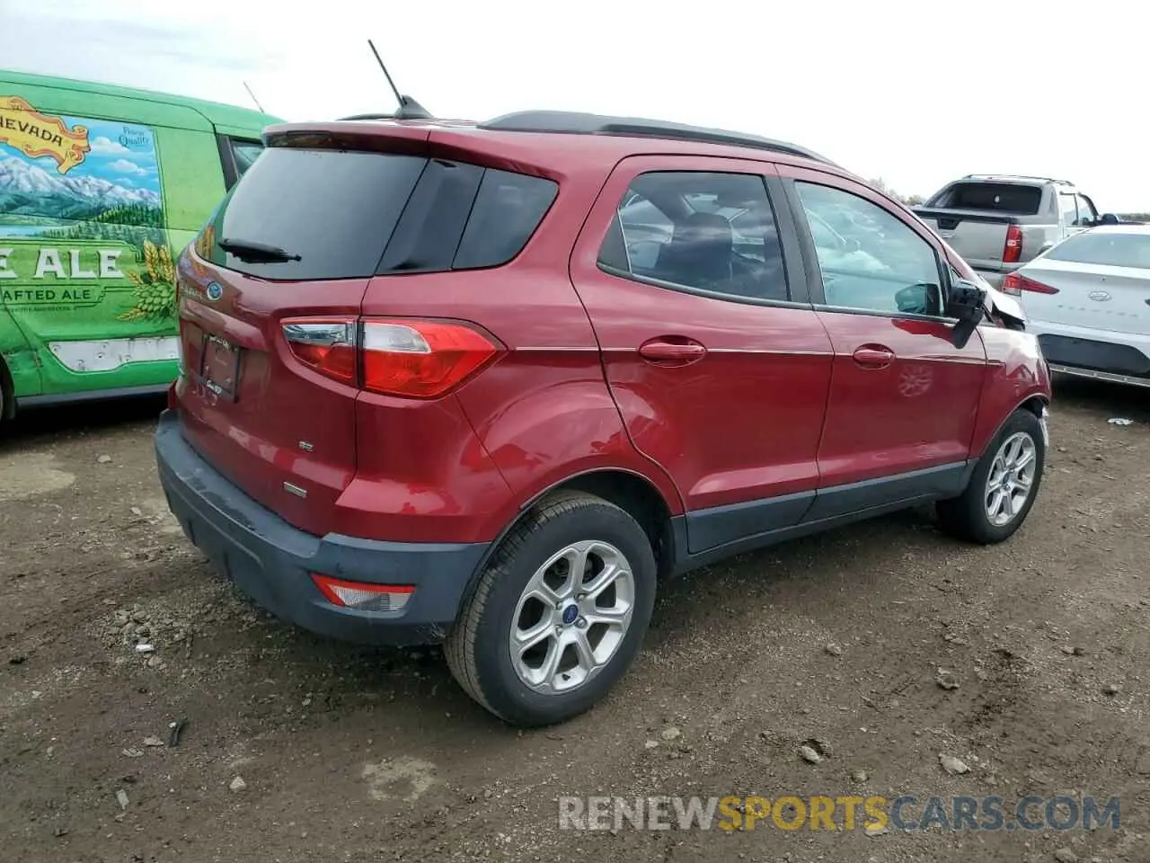 3 Photograph of a damaged car MAJ3S2GEXLC317653 FORD ECOSPORT 2020