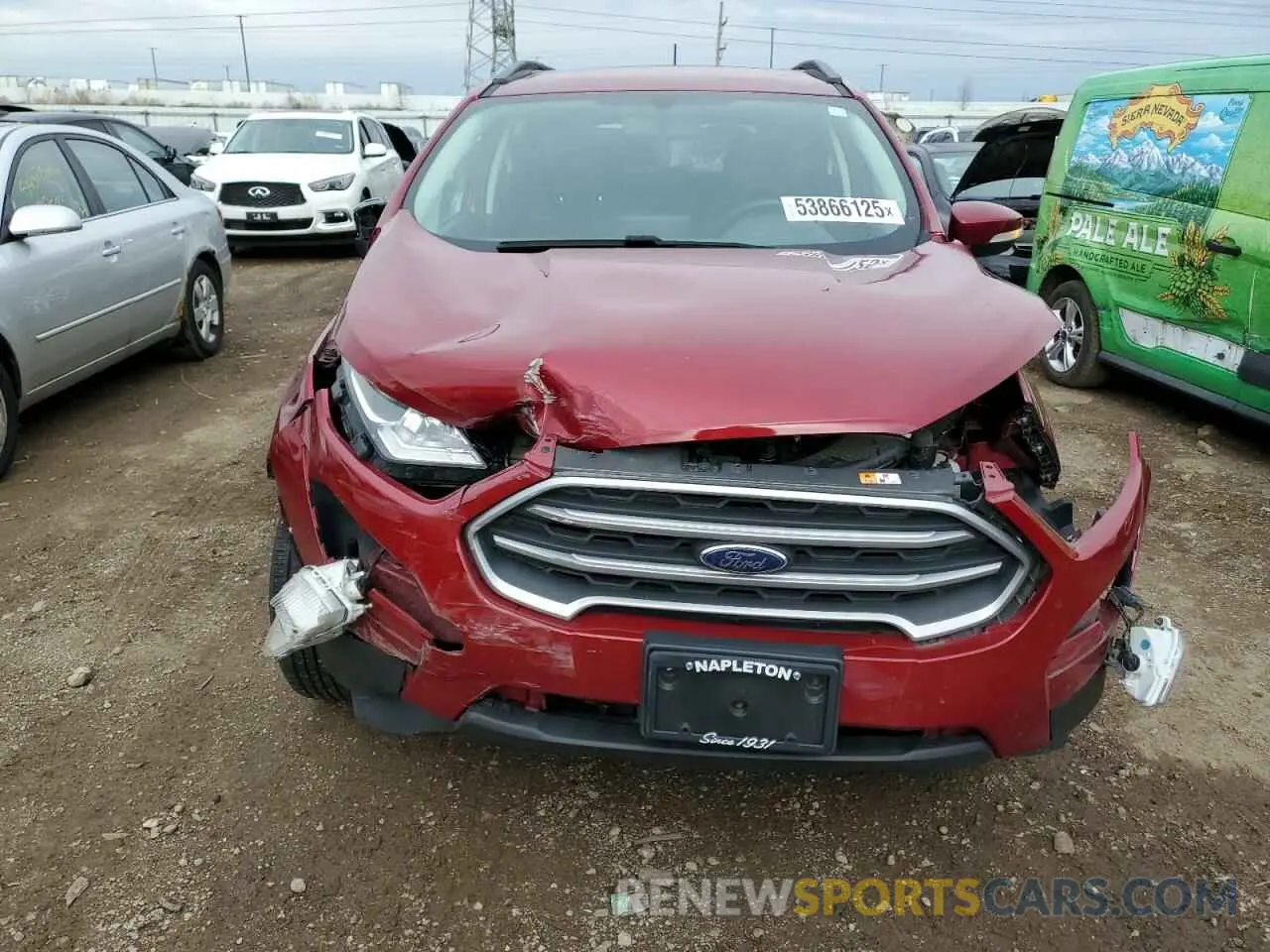 5 Photograph of a damaged car MAJ3S2GEXLC317653 FORD ECOSPORT 2020