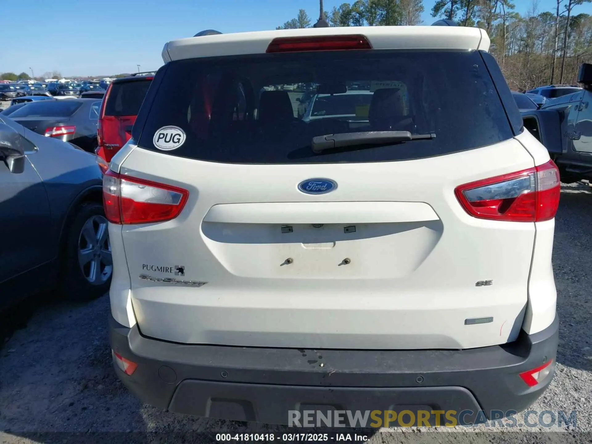 16 Photograph of a damaged car MAJ3S2GEXLC330158 FORD ECOSPORT 2020