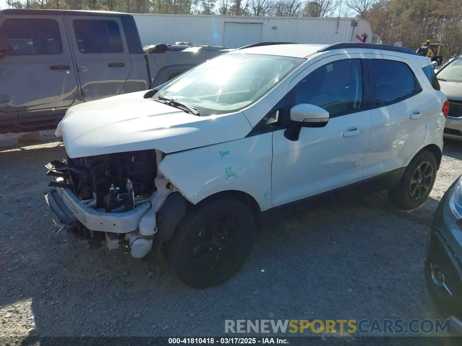 2 Photograph of a damaged car MAJ3S2GEXLC330158 FORD ECOSPORT 2020