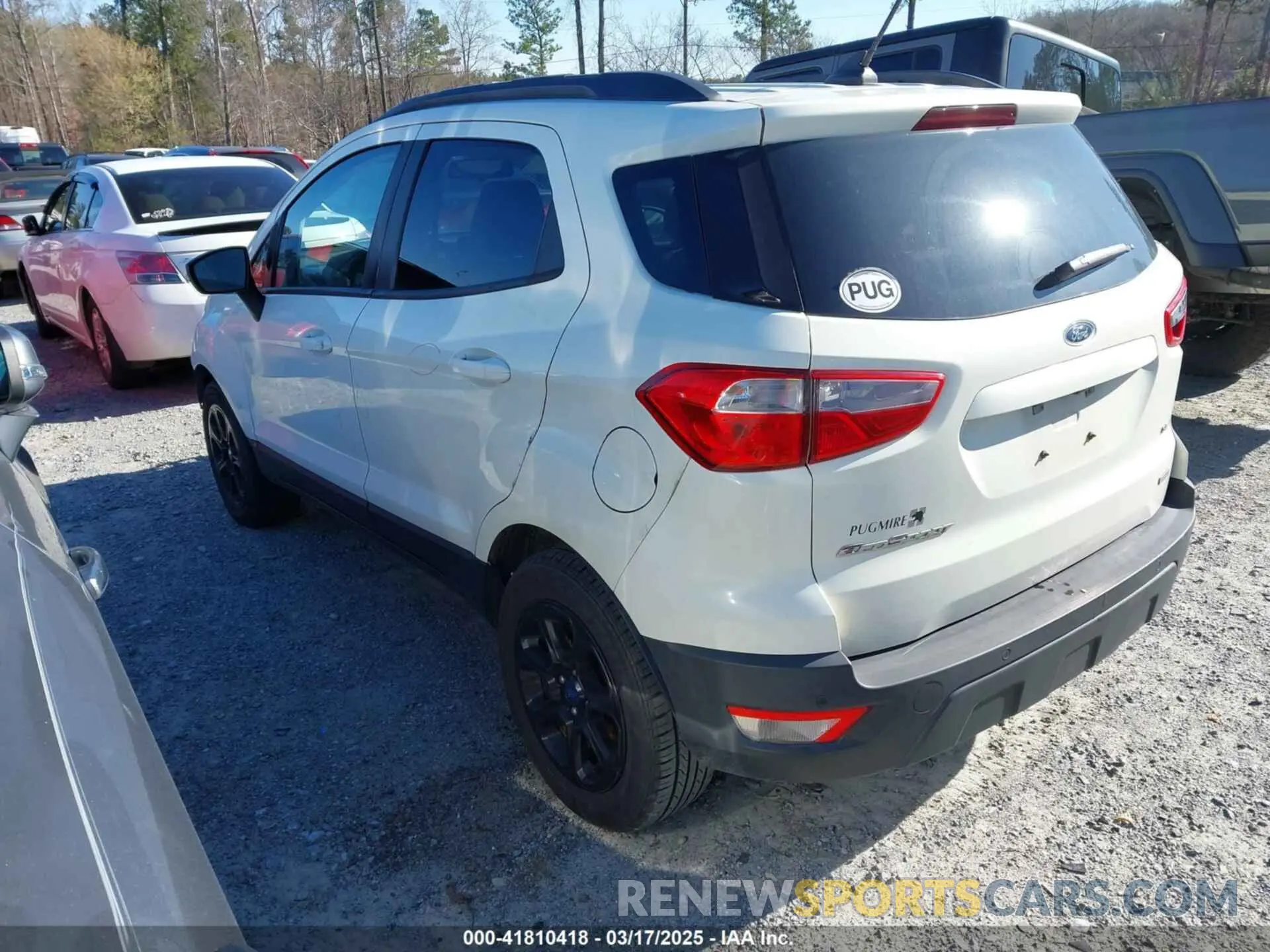 3 Photograph of a damaged car MAJ3S2GEXLC330158 FORD ECOSPORT 2020