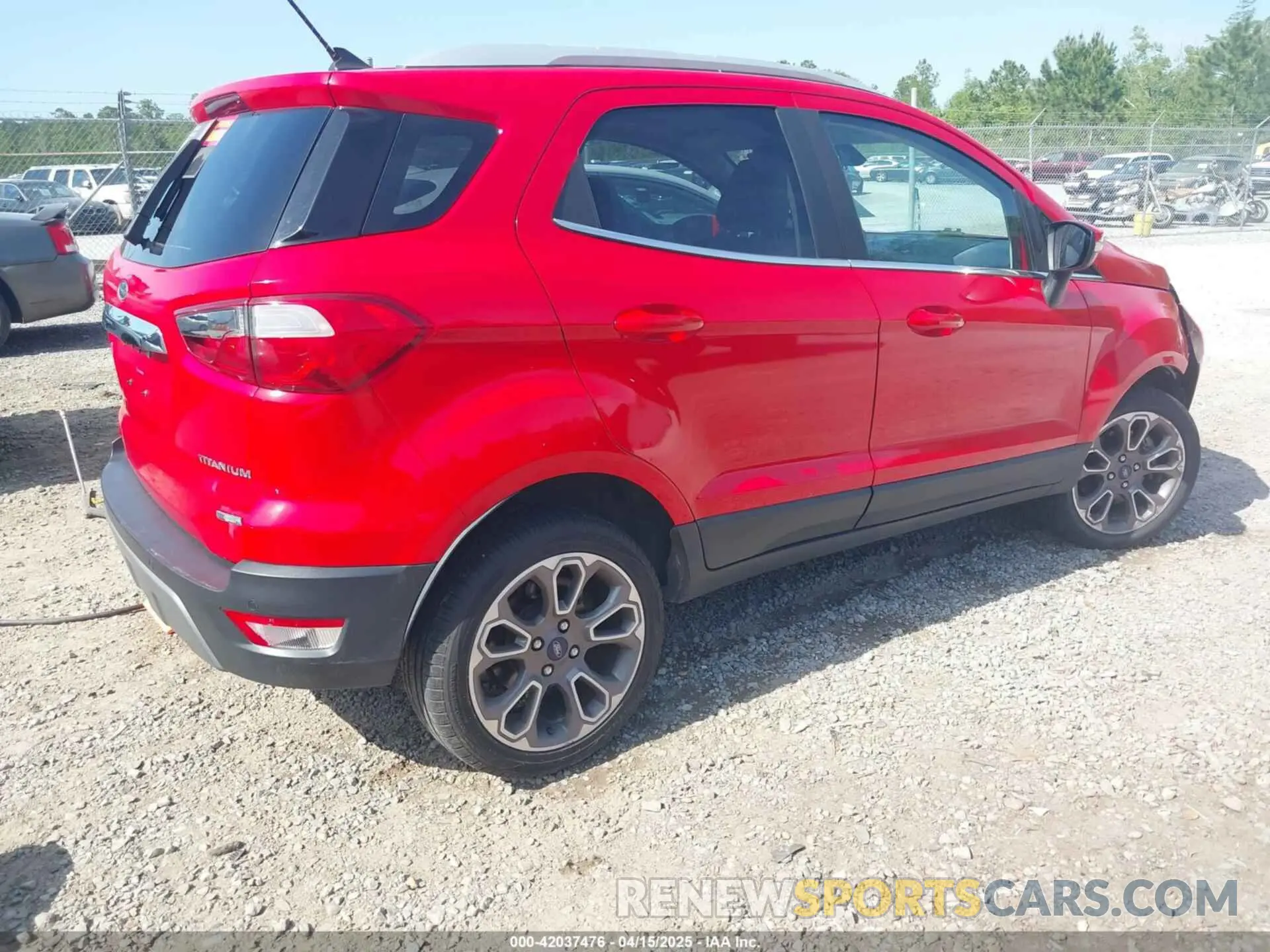 4 Photograph of a damaged car MAJ3S2KE2LC343672 FORD ECOSPORT 2020