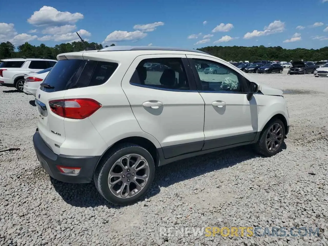 3 Photograph of a damaged car MAJ3S2KE3LC321437 FORD ECOSPORT 2020
