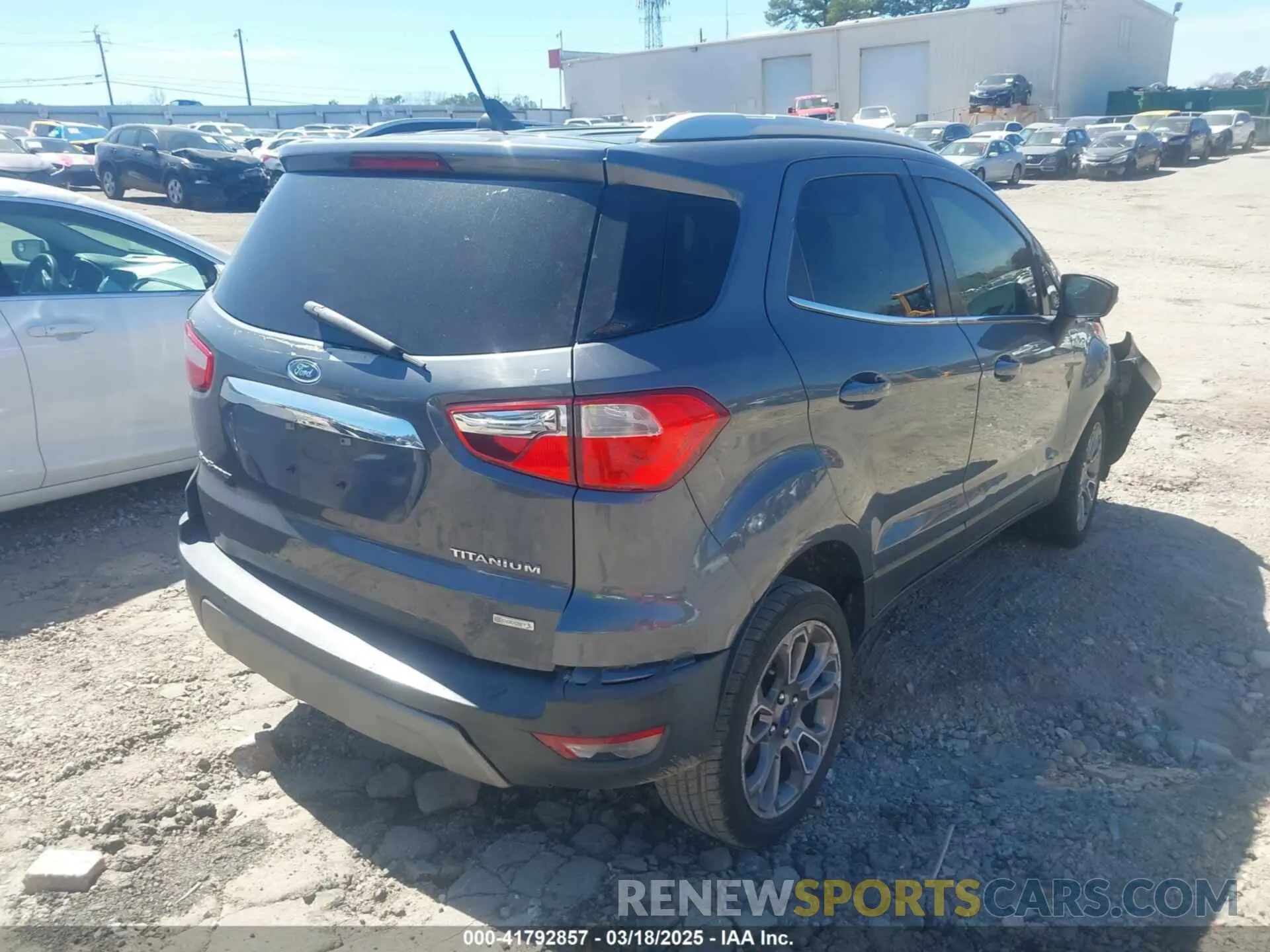 4 Photograph of a damaged car MAJ3S2KE8LC318002 FORD ECOSPORT 2020