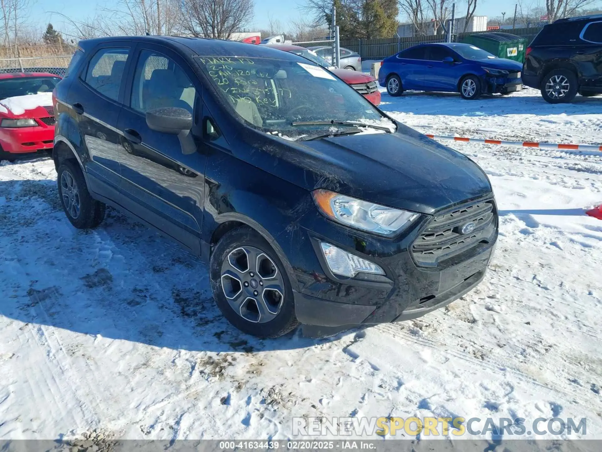 1 Photograph of a damaged car MAJ6S3FL1LC345277 FORD ECOSPORT 2020