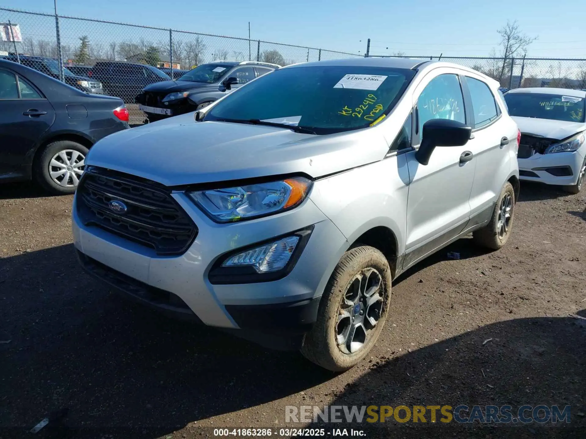 2 Photograph of a damaged car MAJ6S3FL3LC313897 FORD ECOSPORT 2020