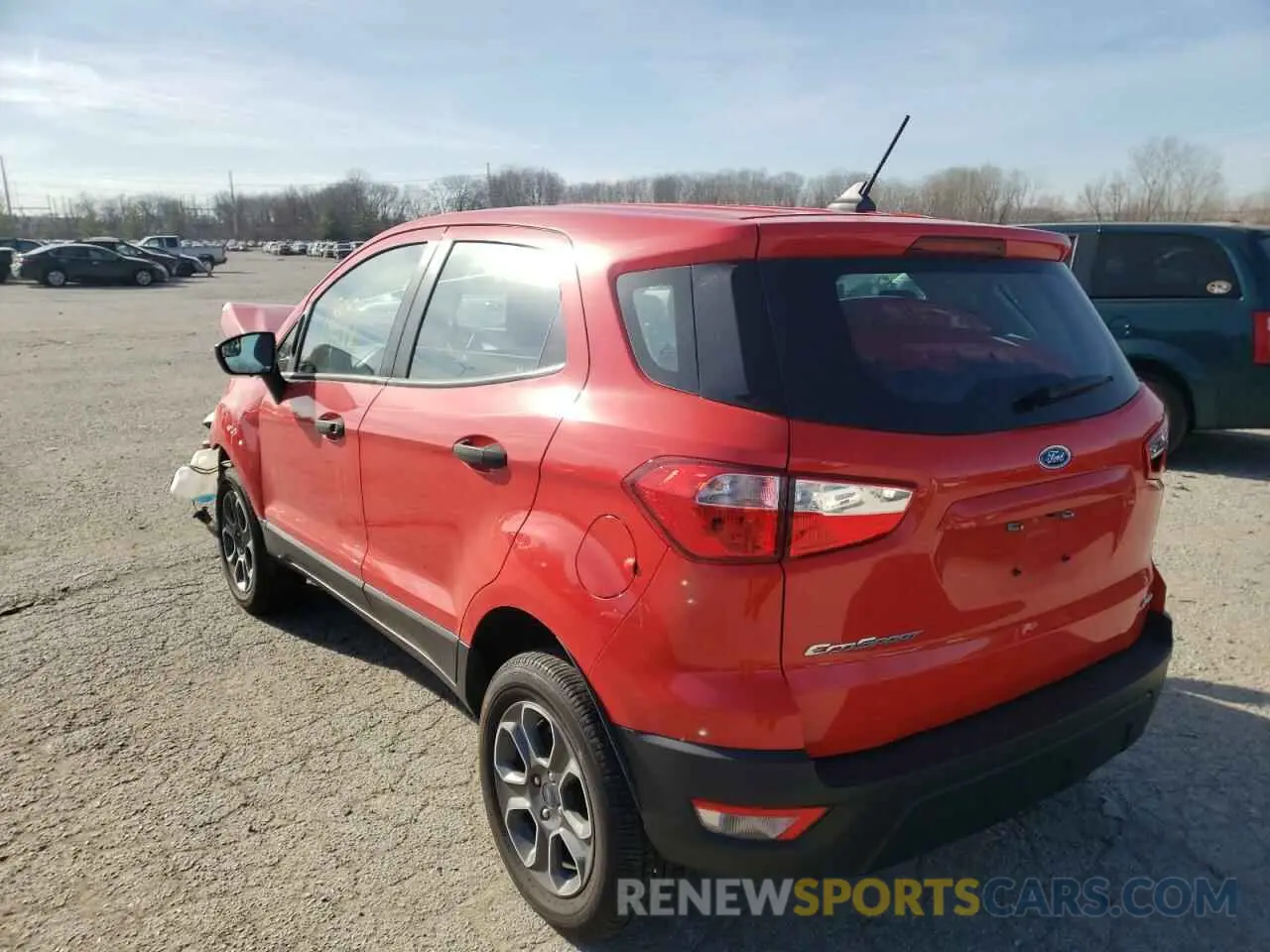 3 Photograph of a damaged car MAJ6S3FL5LC319202 FORD ECOSPORT 2020