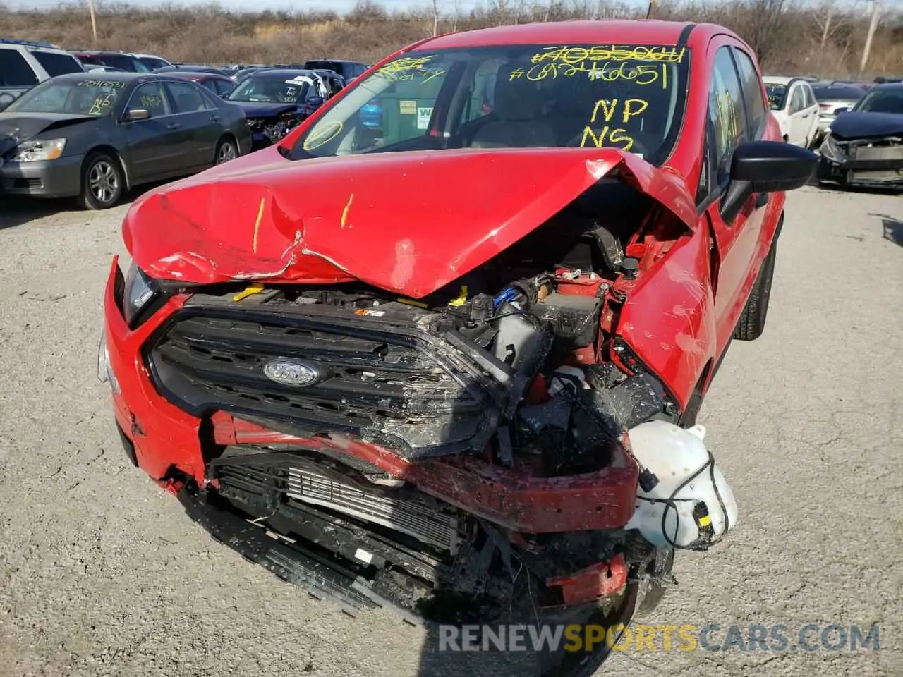 9 Photograph of a damaged car MAJ6S3FL5LC319202 FORD ECOSPORT 2020