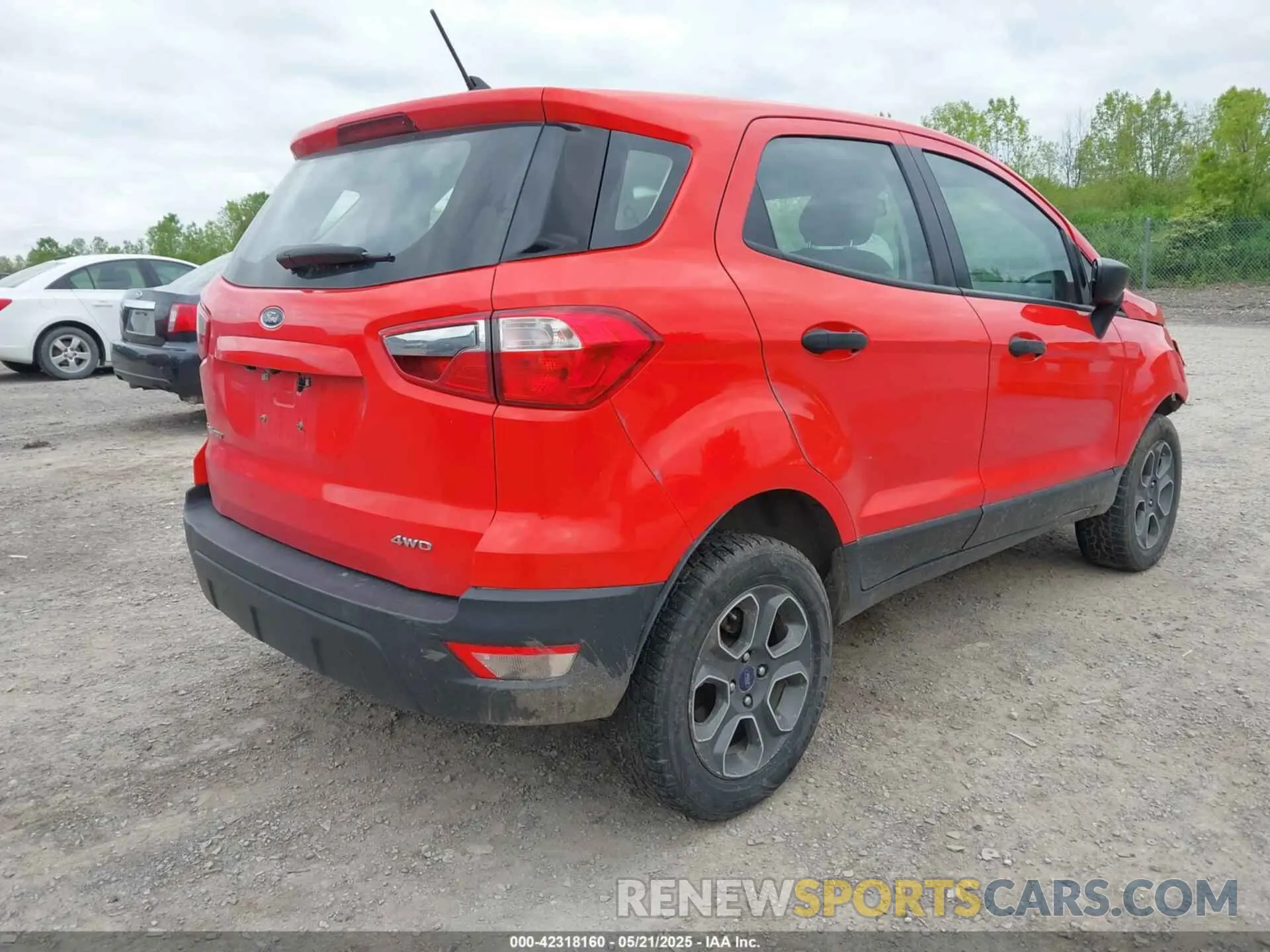 4 Photograph of a damaged car MAJ6S3FL5LC386611 FORD ECOSPORT 2020