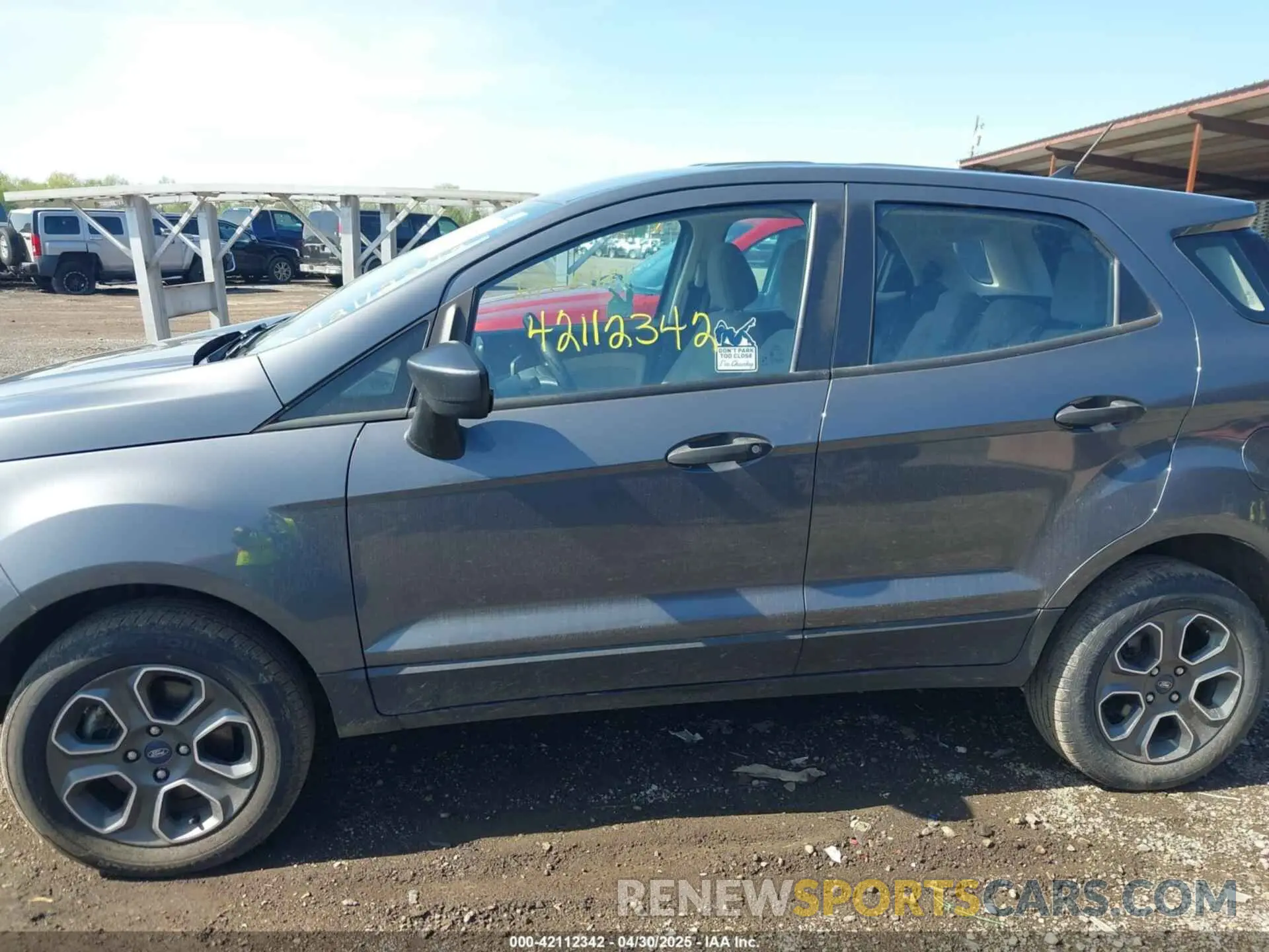 14 Photograph of a damaged car MAJ6S3FL6LC392160 FORD ECOSPORT 2020