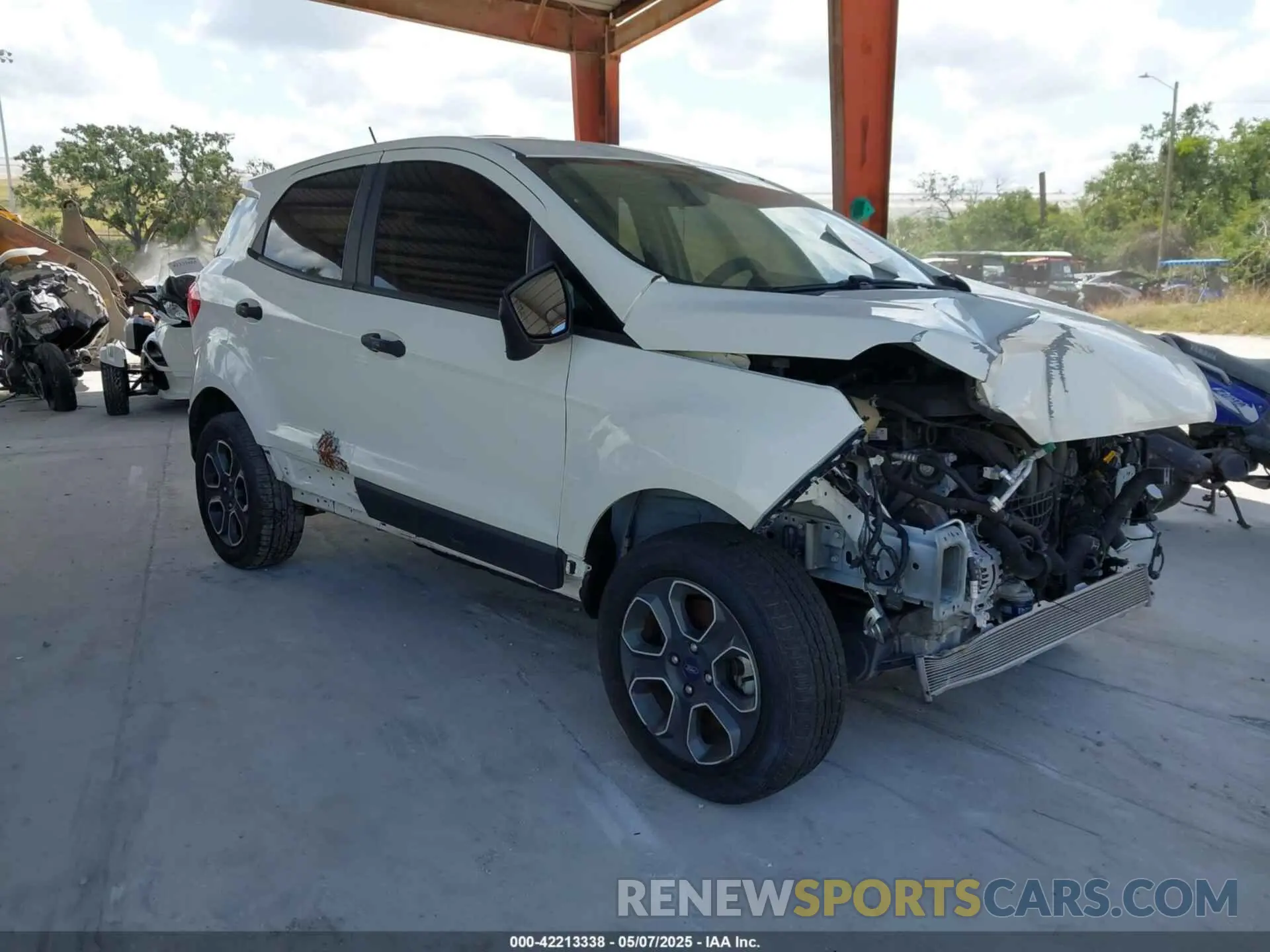 1 Photograph of a damaged car MAJ6S3FL7LC338303 FORD ECOSPORT 2020