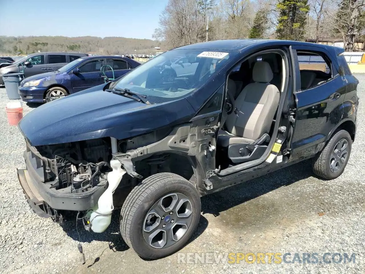 1 Photograph of a damaged car MAJ6S3FL9LC332728 FORD ECOSPORT 2020