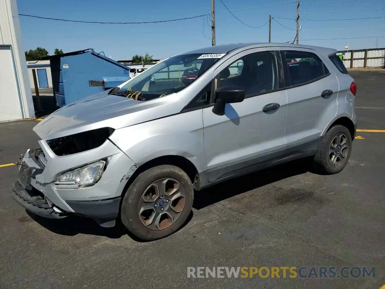 1 Photograph of a damaged car MAJ6S3FL9LC387776 FORD ECOSPORT 2020