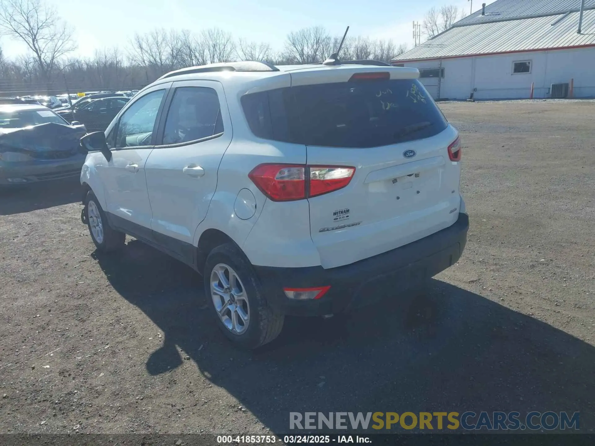 3 Photograph of a damaged car MAJ6S3GL2LC341558 FORD ECOSPORT 2020