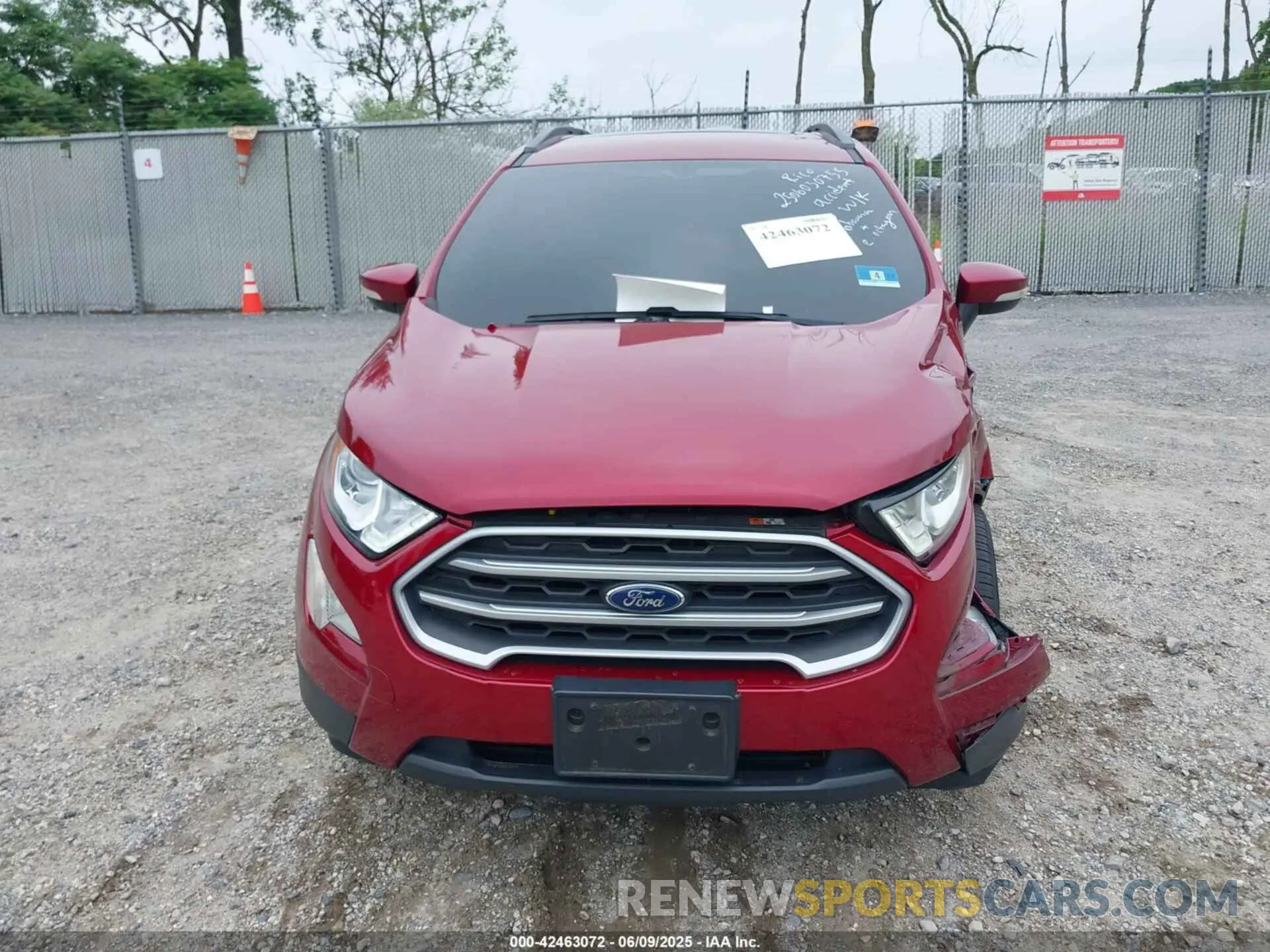 11 Photograph of a damaged car MAJ6S3GL2LC366119 FORD ECOSPORT 2020