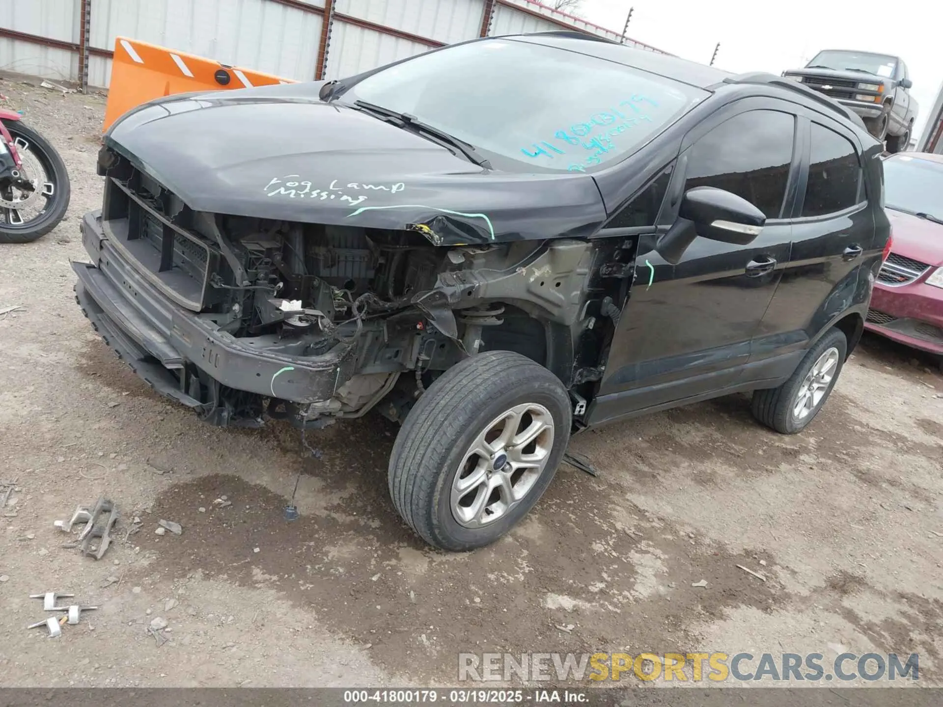 2 Photograph of a damaged car MAJ6S3GL3LC311677 FORD ECOSPORT 2020