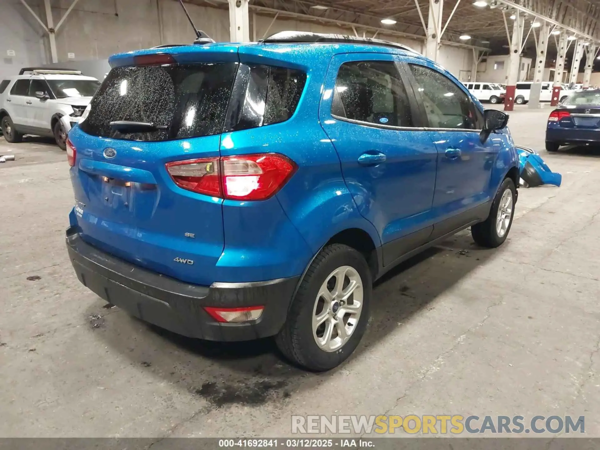 4 Photograph of a damaged car MAJ6S3GL3LC338524 FORD ECOSPORT 2020