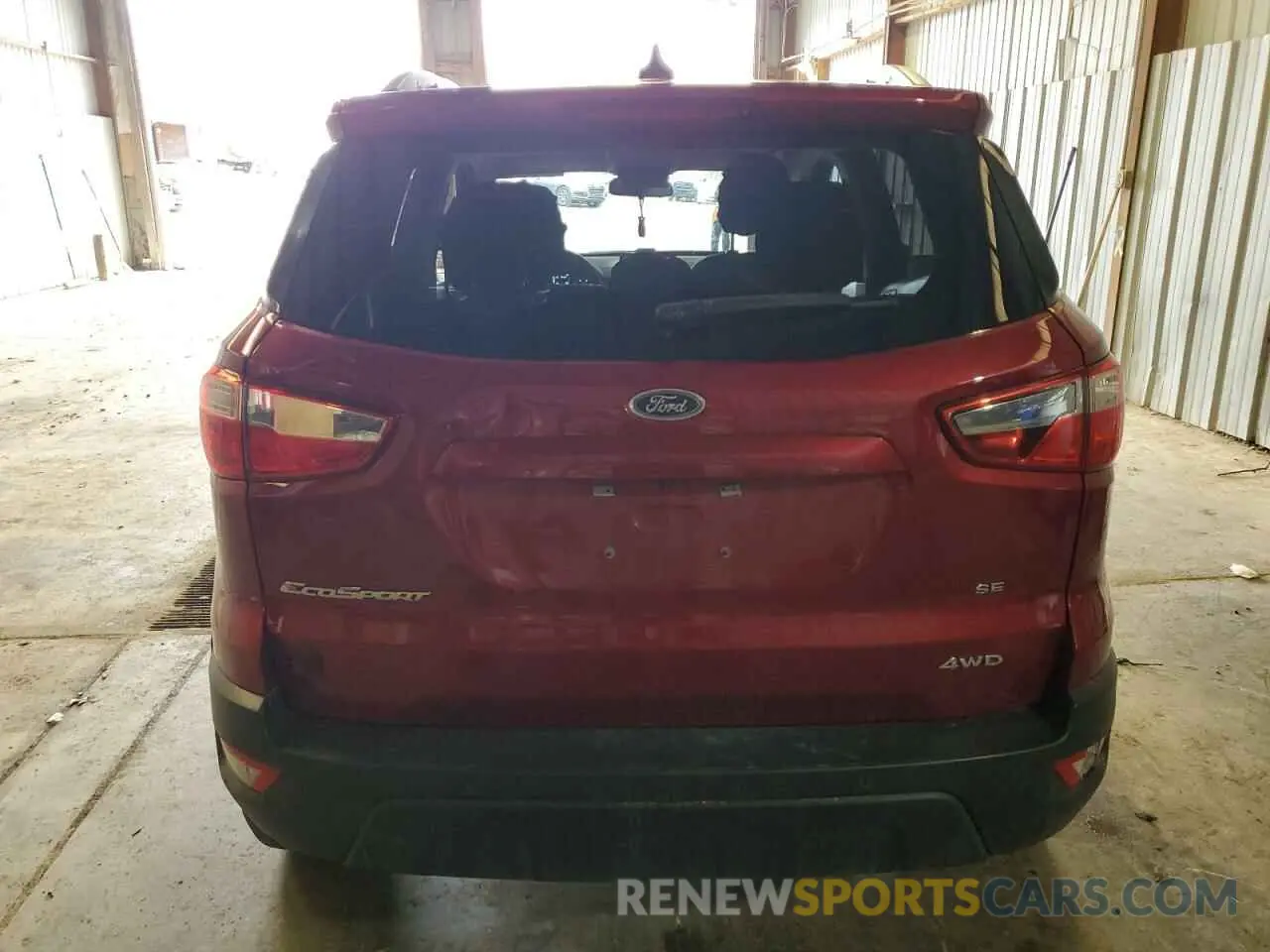 6 Photograph of a damaged car MAJ6S3GL4LC324079 FORD ECOSPORT 2020