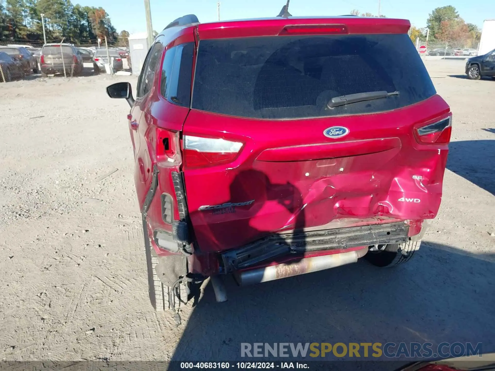 6 Photograph of a damaged car MAJ6S3GL4LC390051 FORD ECOSPORT 2020