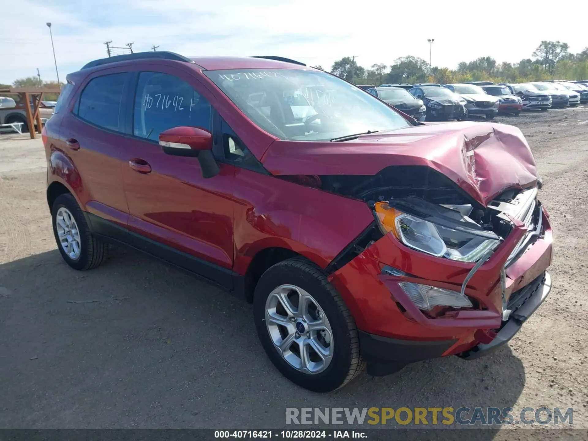 1 Photograph of a damaged car MAJ6S3GL5LC324432 FORD ECOSPORT 2020