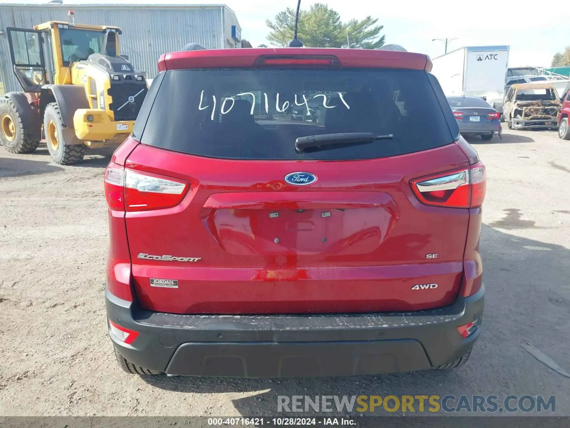 16 Photograph of a damaged car MAJ6S3GL5LC324432 FORD ECOSPORT 2020