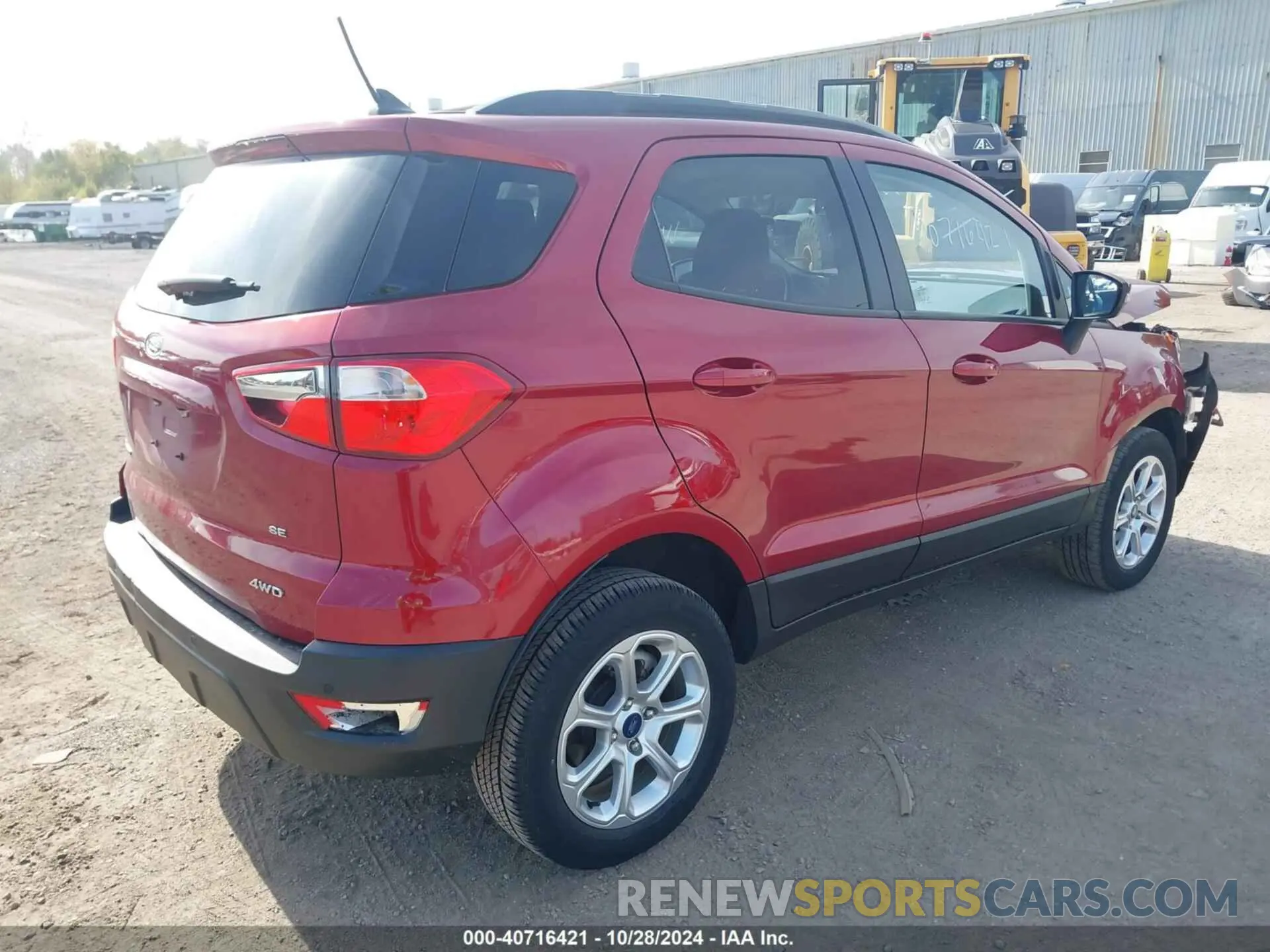 4 Photograph of a damaged car MAJ6S3GL5LC324432 FORD ECOSPORT 2020