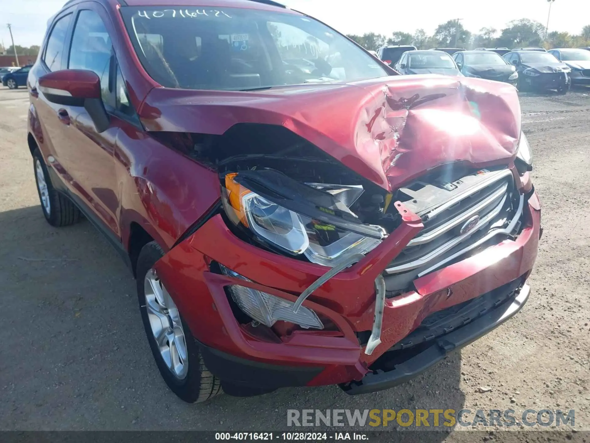 6 Photograph of a damaged car MAJ6S3GL5LC324432 FORD ECOSPORT 2020