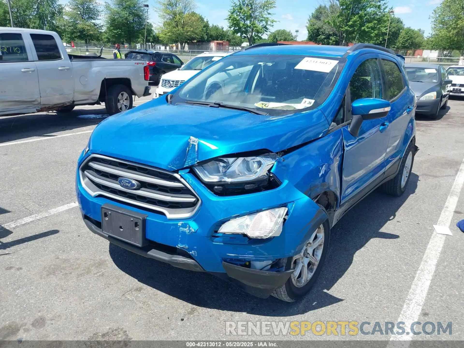 2 Photograph of a damaged car MAJ6S3GL5LC336693 FORD ECOSPORT 2020