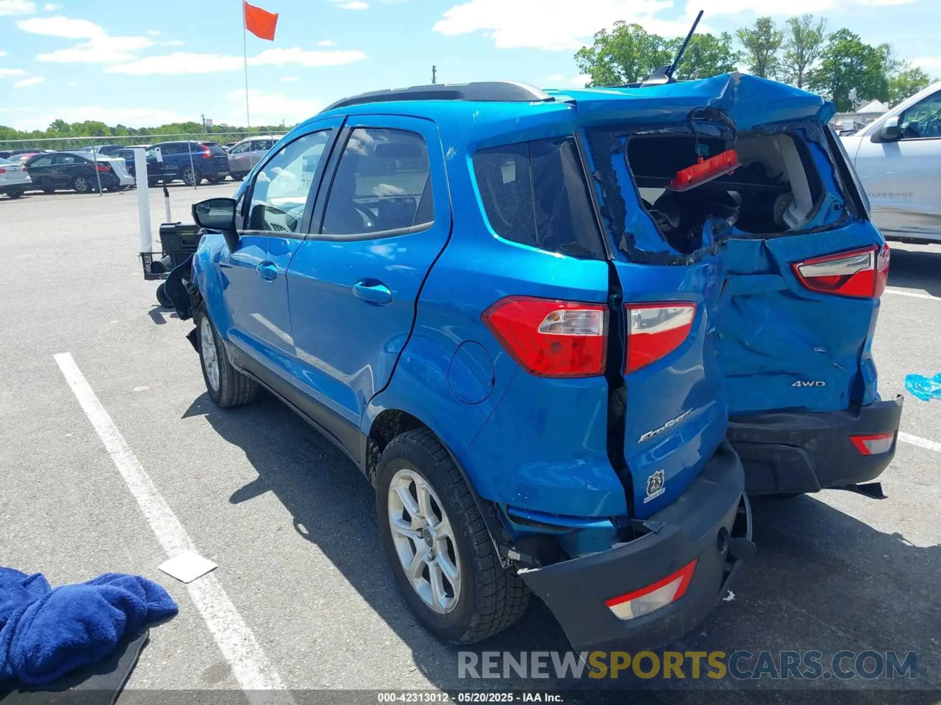 3 Photograph of a damaged car MAJ6S3GL5LC336693 FORD ECOSPORT 2020