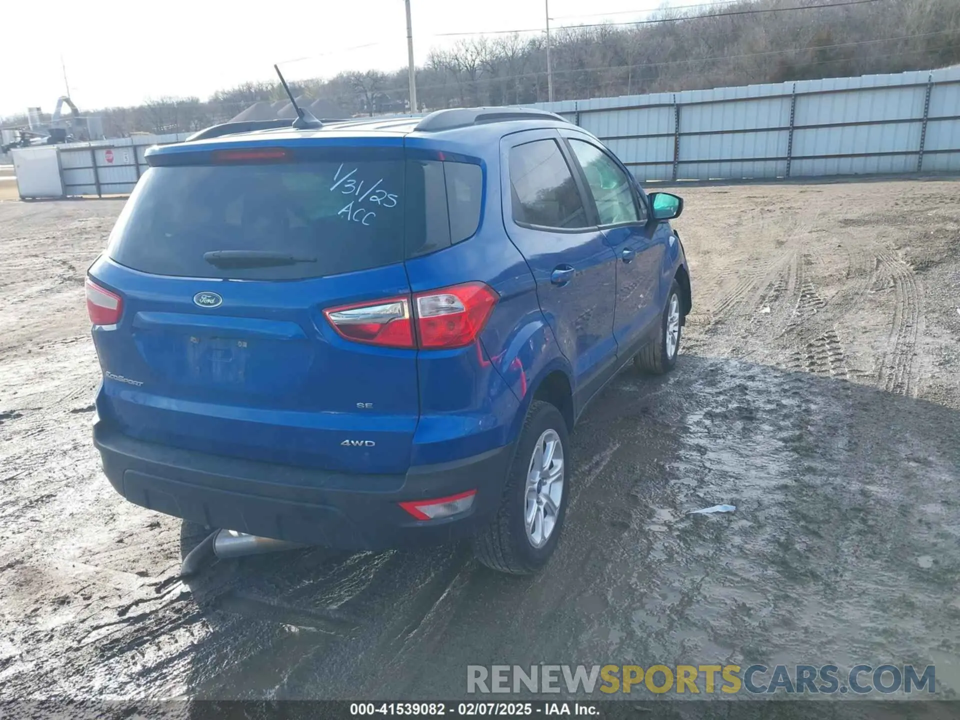 4 Photograph of a damaged car MAJ6S3GL5LC337181 FORD ECOSPORT 2020