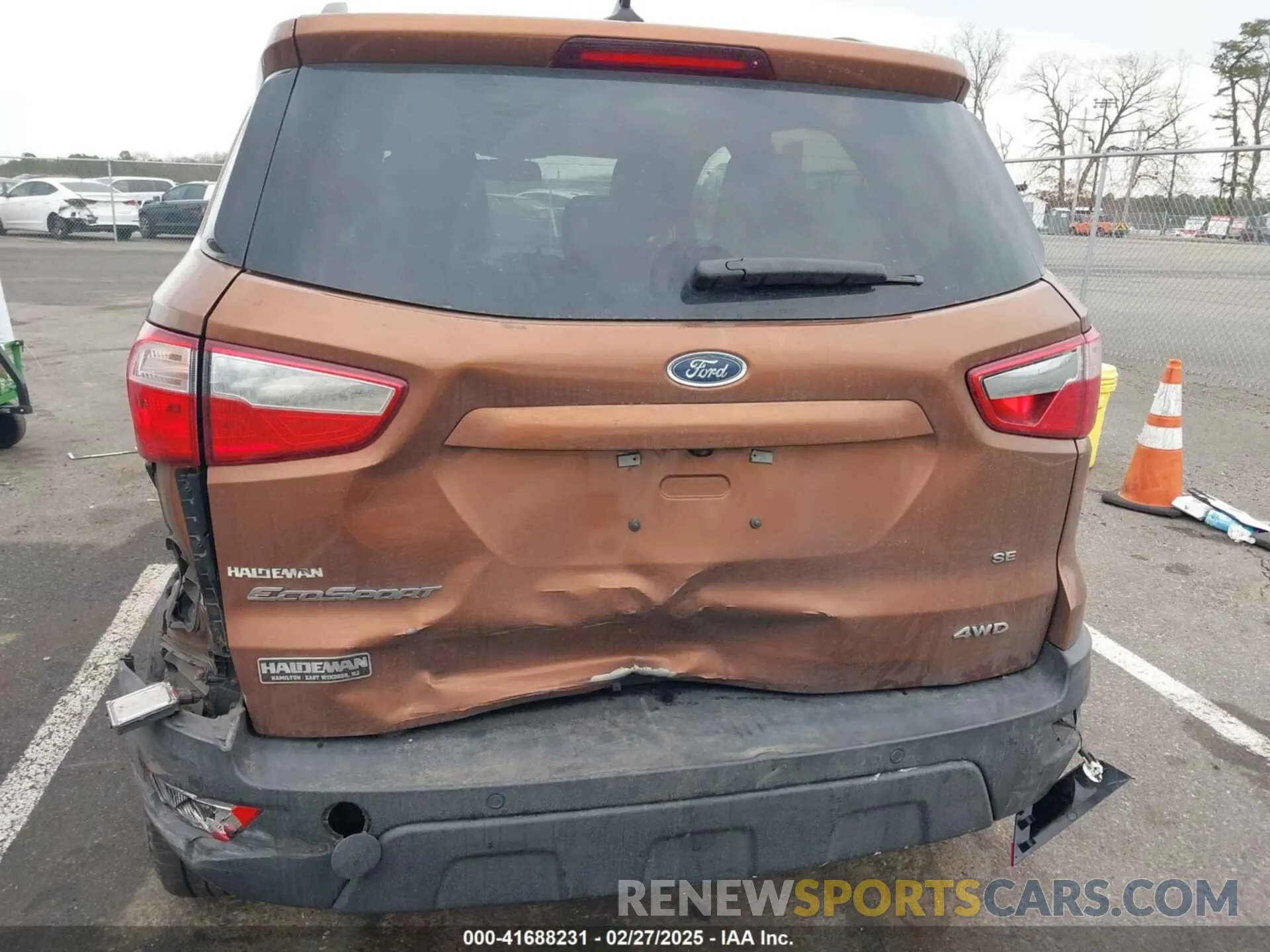 16 Photograph of a damaged car MAJ6S3GL7LC366150 FORD ECOSPORT 2020
