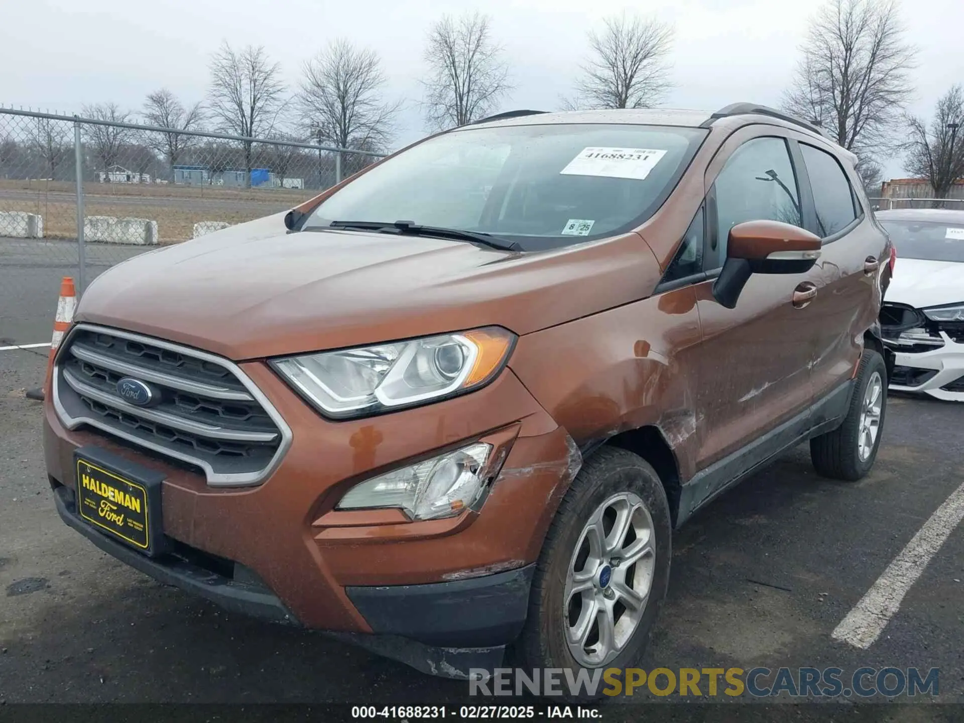 2 Photograph of a damaged car MAJ6S3GL7LC366150 FORD ECOSPORT 2020