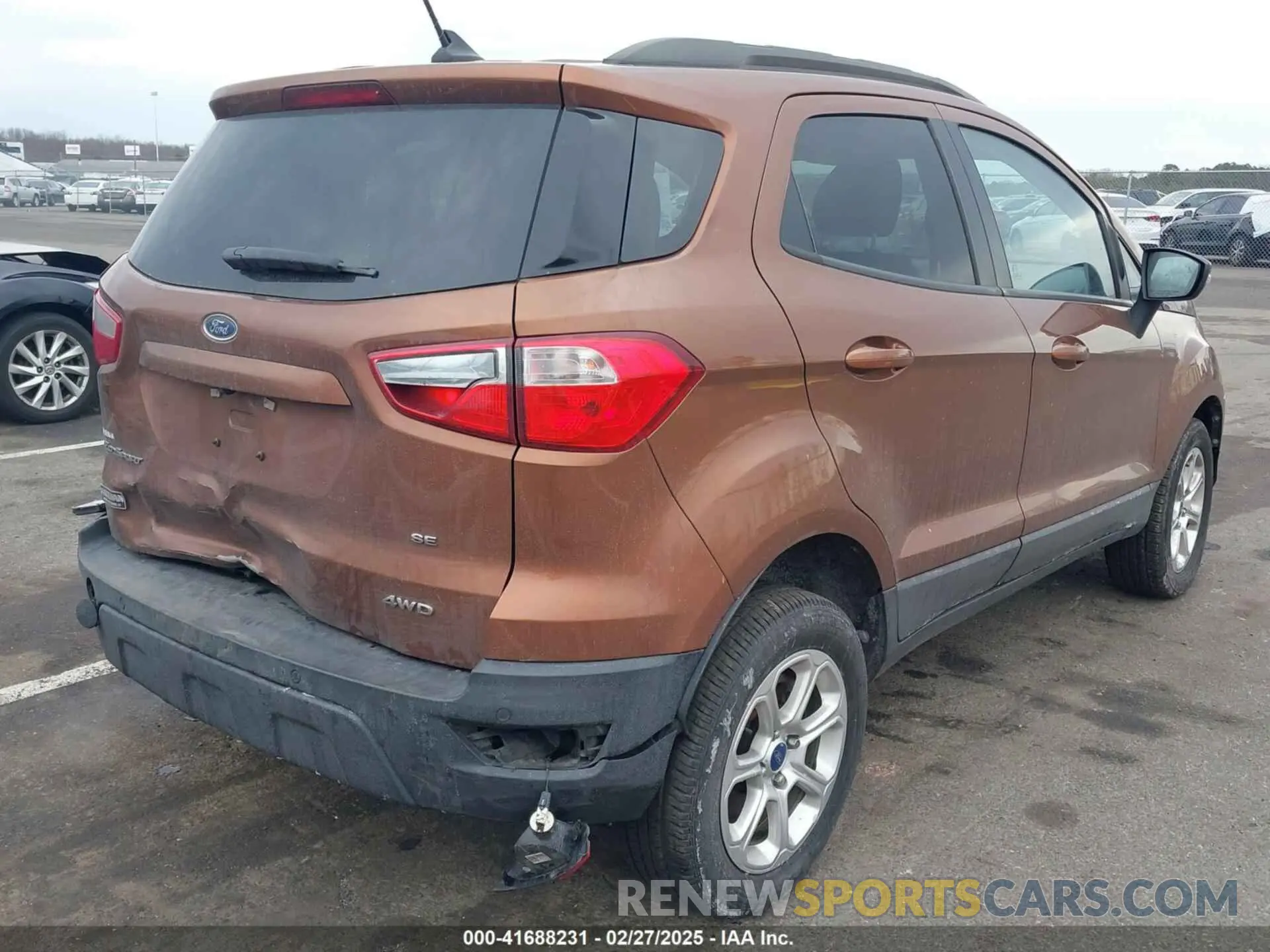 4 Photograph of a damaged car MAJ6S3GL7LC366150 FORD ECOSPORT 2020