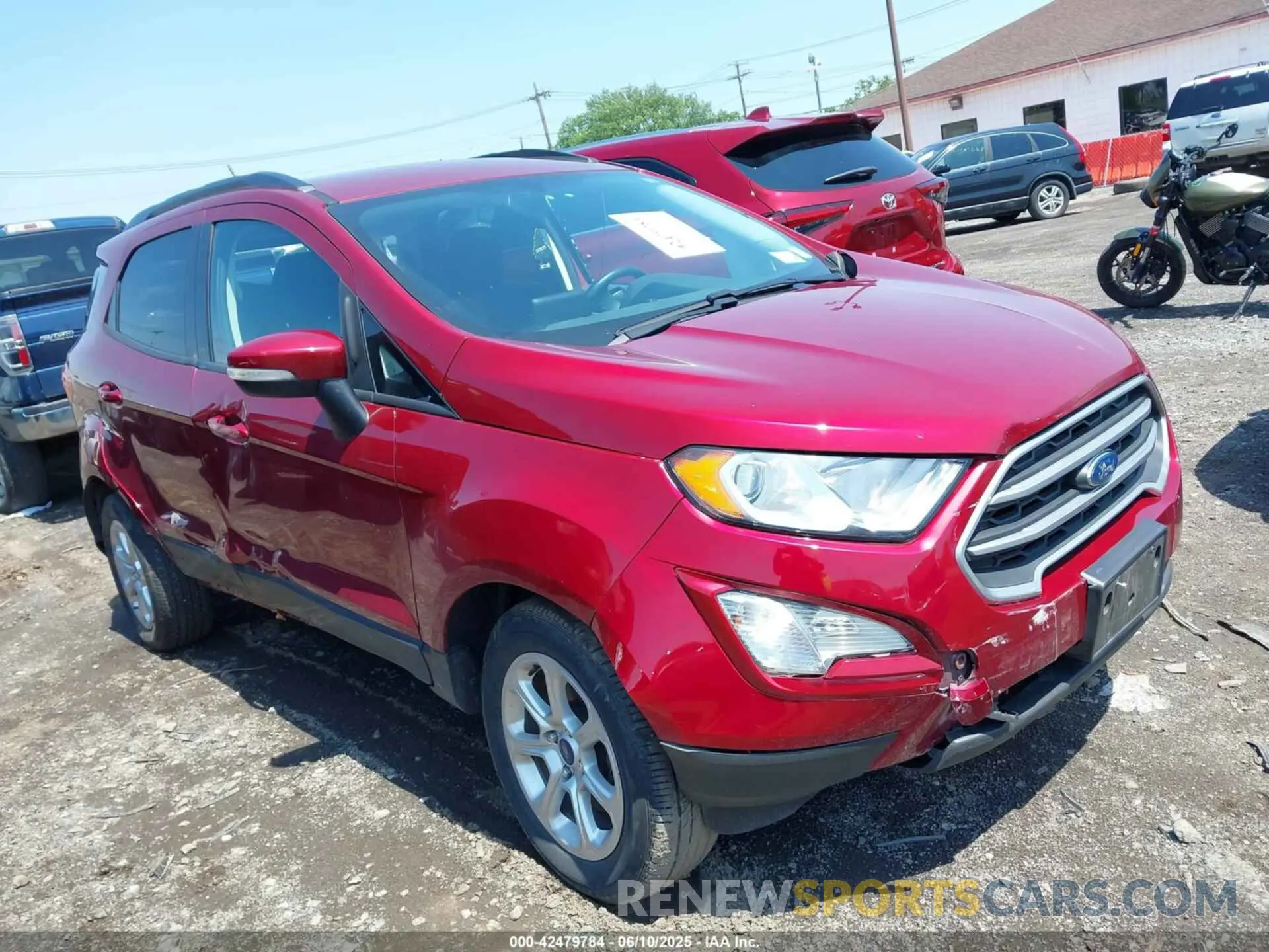 1 Photograph of a damaged car MAJ6S3GL8LC368425 FORD ECOSPORT 2020