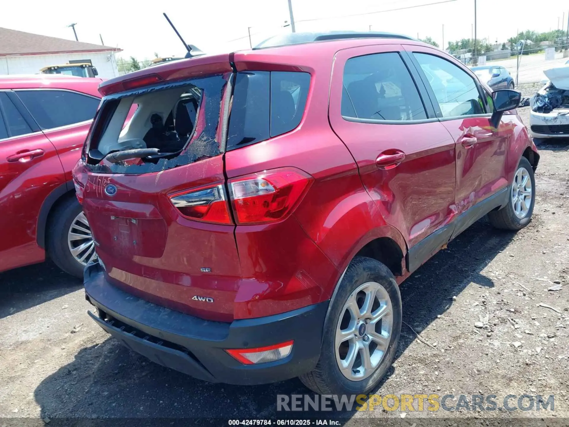4 Photograph of a damaged car MAJ6S3GL8LC368425 FORD ECOSPORT 2020
