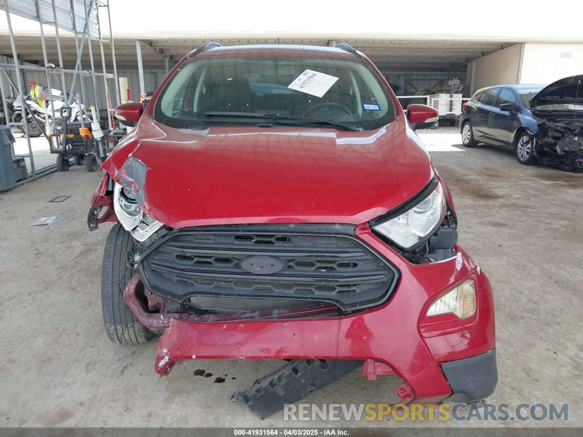12 Photograph of a damaged car MAJ6S3GL9LC376050 FORD ECOSPORT 2020